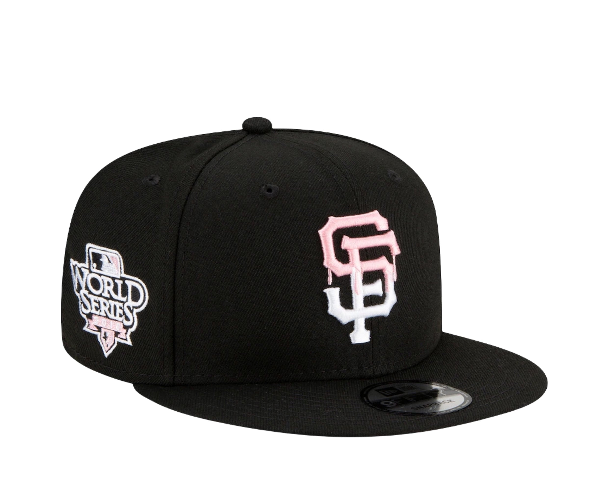 New Era 9Fifty MLB San Francisco Giants Team Drip Snapback Hat W/ Pink Undervisor