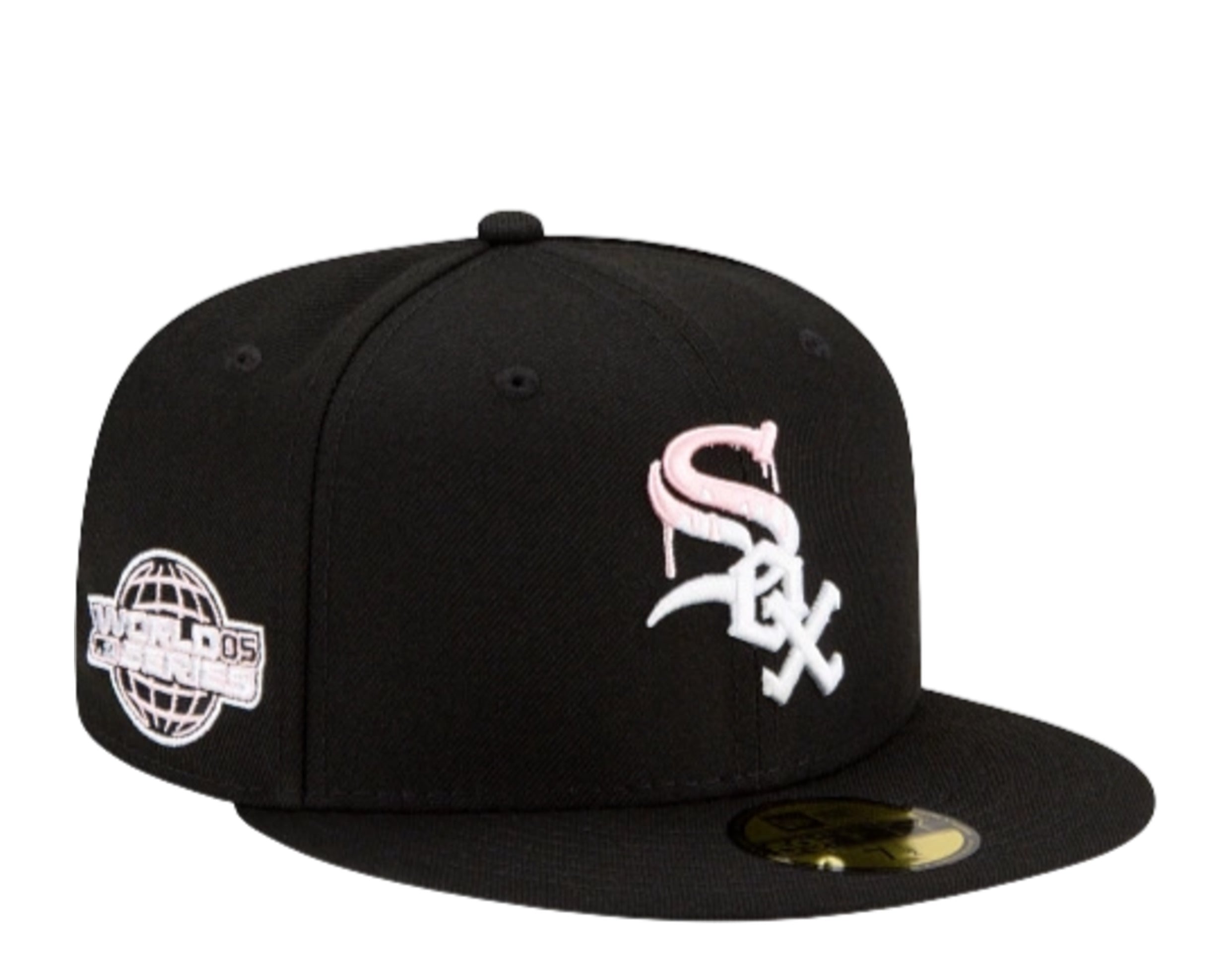 New Era 59Fifty MLB Chicago White Sox Team Drip Fitted Hat W/ Pink Undervisor