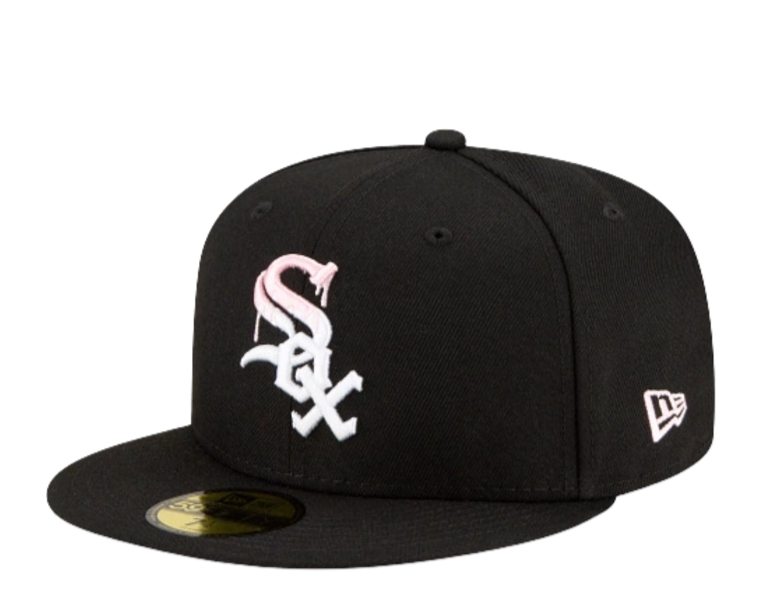 New Era 59Fifty MLB Chicago White Sox Team Drip Fitted Hat W/ Pink Undervisor