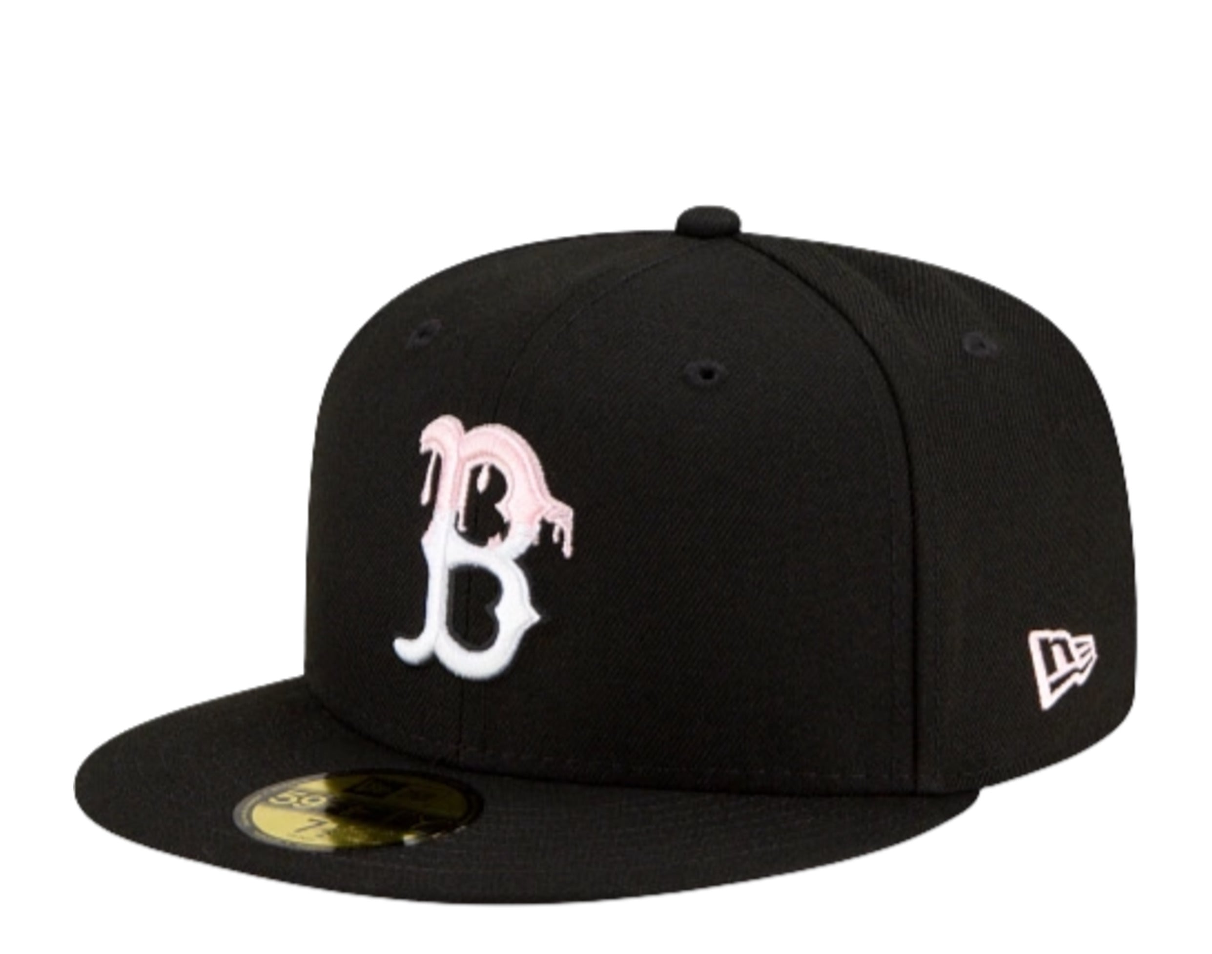 New Era 59Fifty MLB Boston Red Sox Team Drip Fitted Hat W/ Pink Undervisor