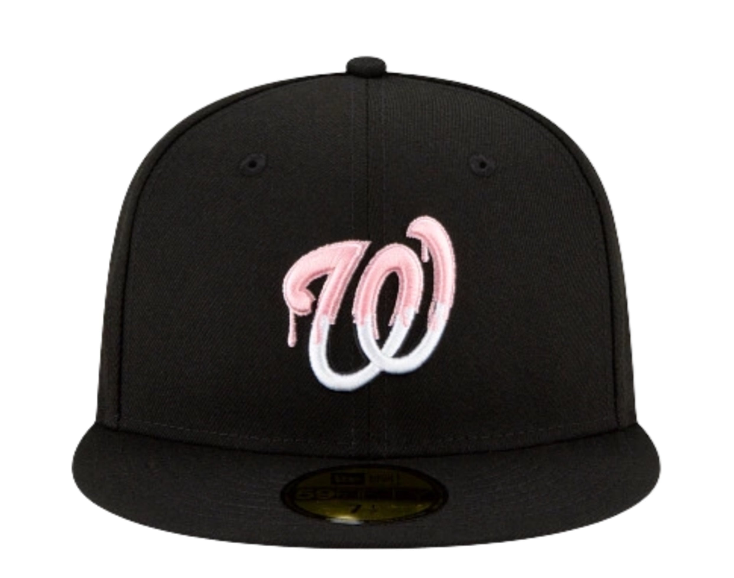 New Era 59Fifty MLB Washington Nationals Team Drip Fitted Hat W/ Pink Undervisor