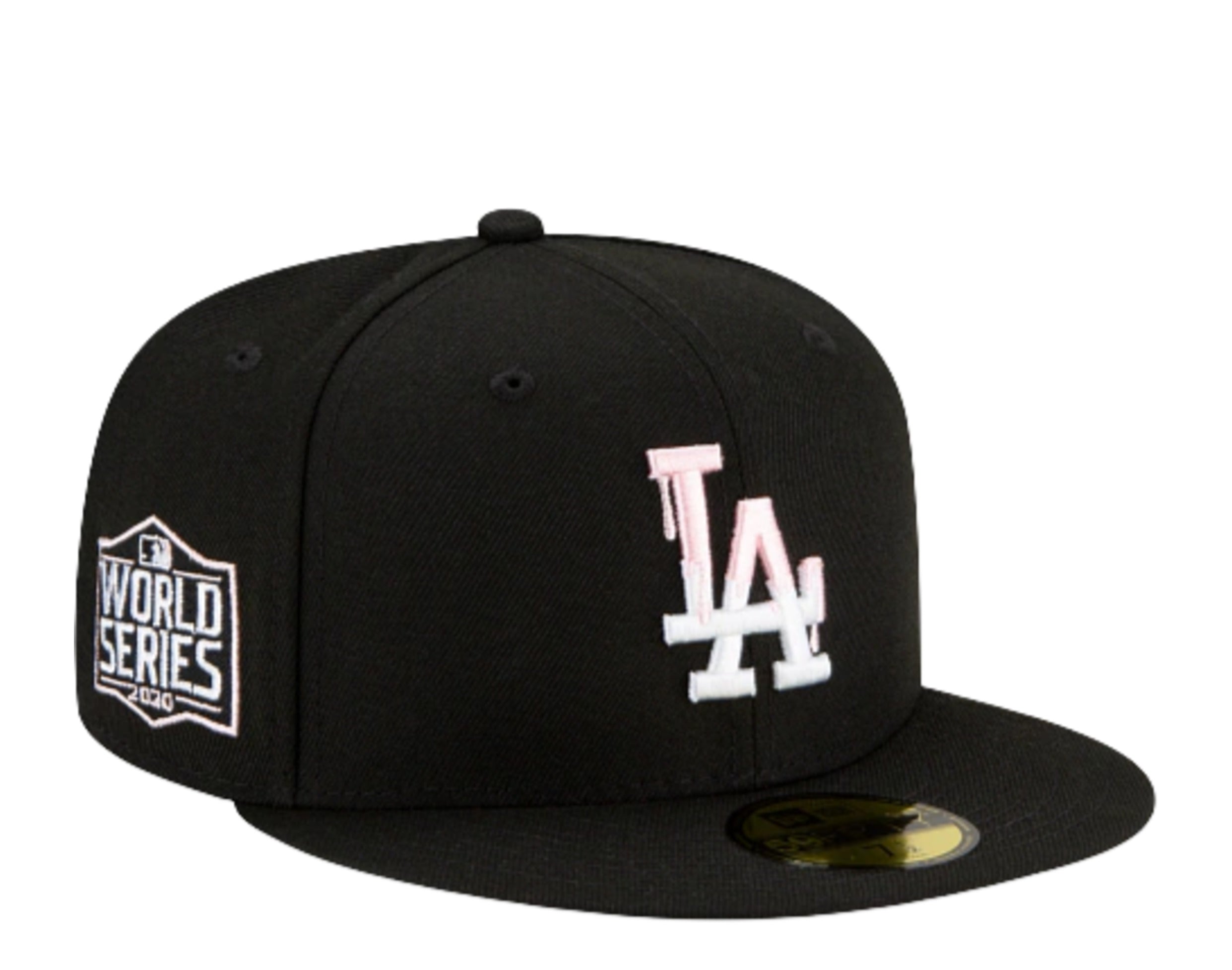 New Era 59Fifty MLB Los Angeles Dodgers Team Drip Fitted Hat W/ Pink Undervisor