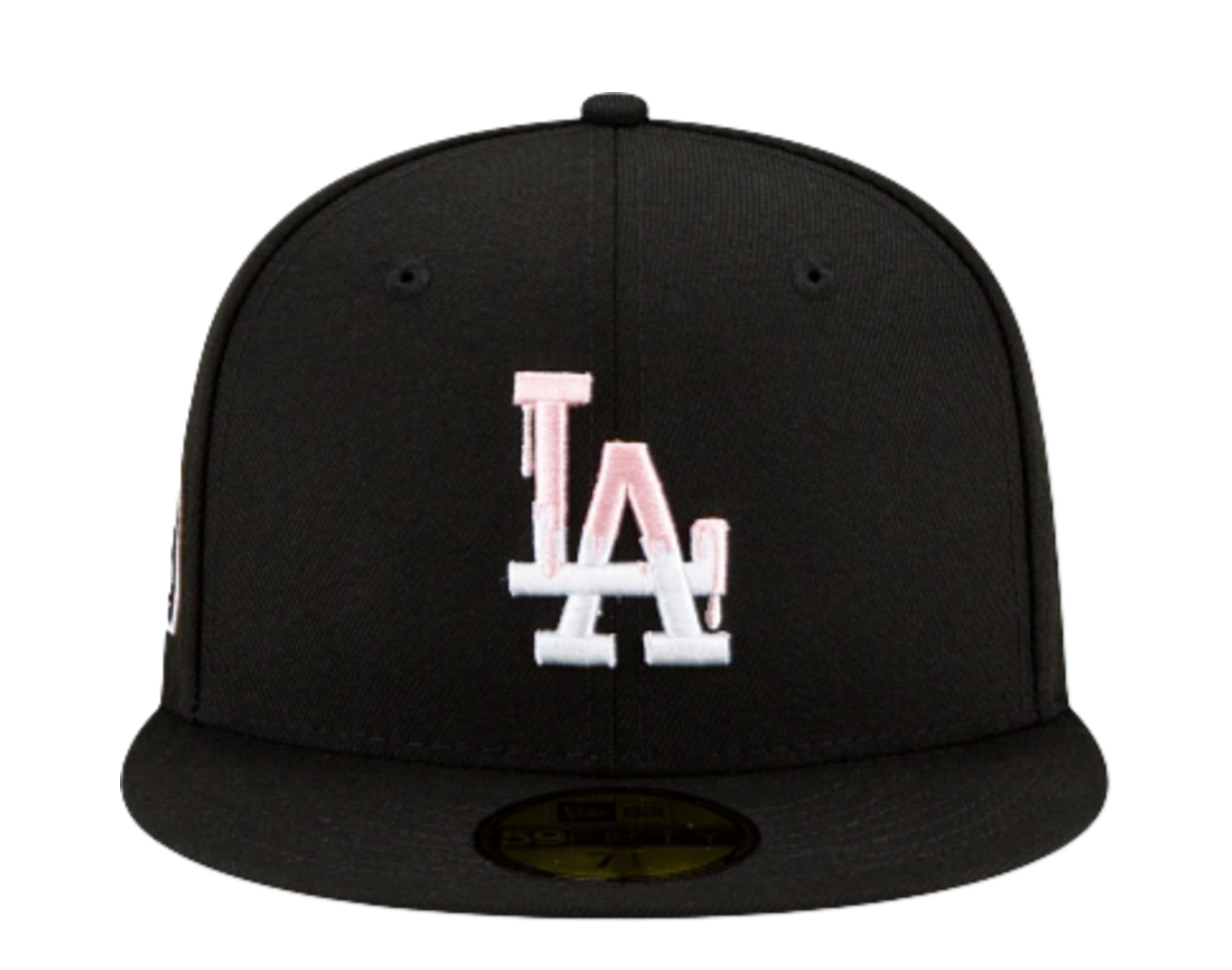 New Era 59Fifty MLB Los Angeles Dodgers Team Drip Fitted Hat W/ Pink Undervisor