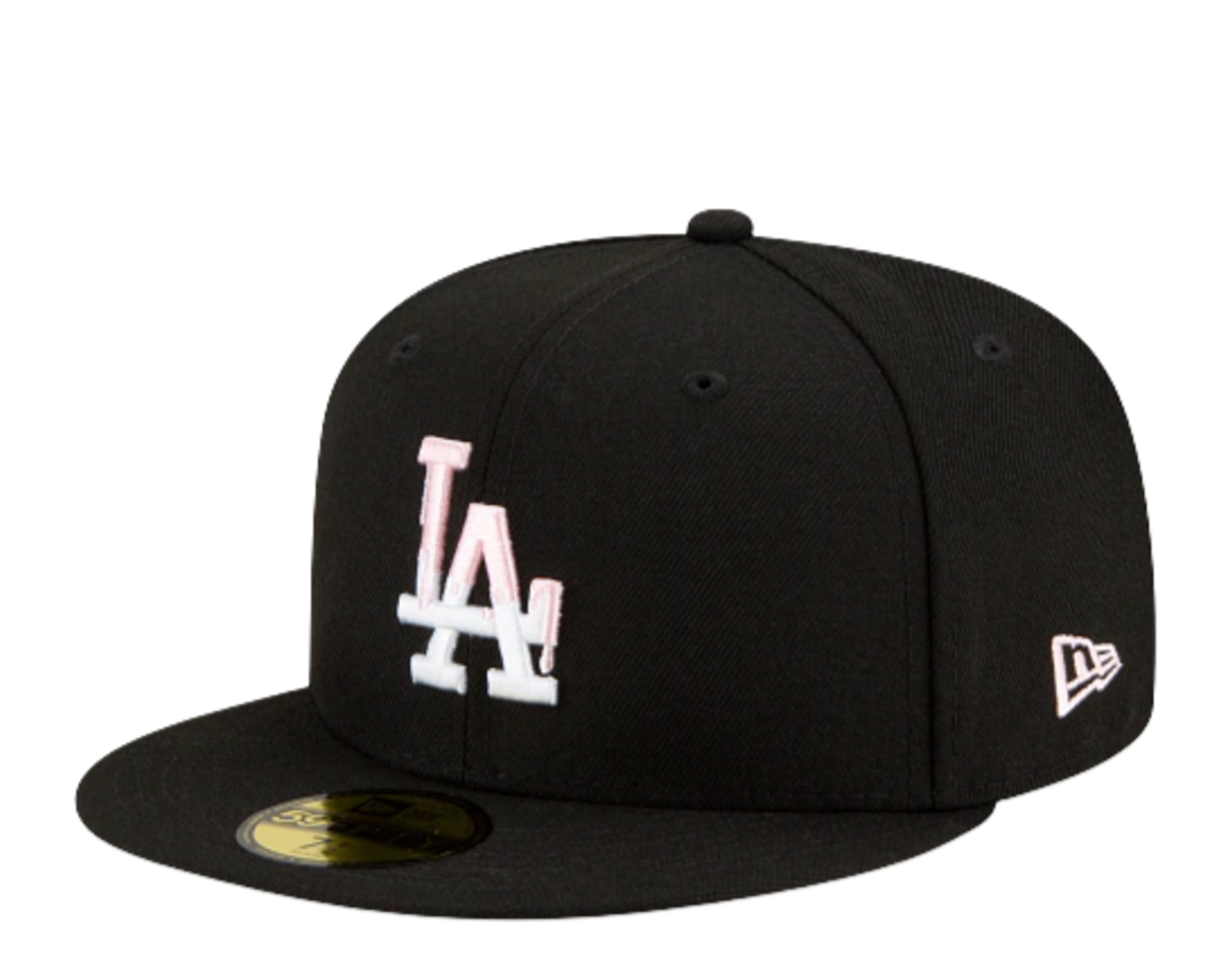 New Era 59FIFTY MLB La Dodgers Team Drip Fitted Hat w/ Pink Undervisor 60185476 Size 778