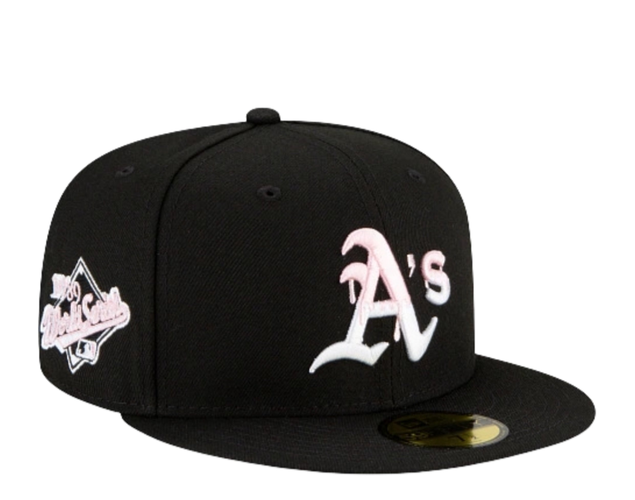 New Era 59Fifty MLB Oakland Athletics Team Drip Fitted Hat W/ Pink Undervisor