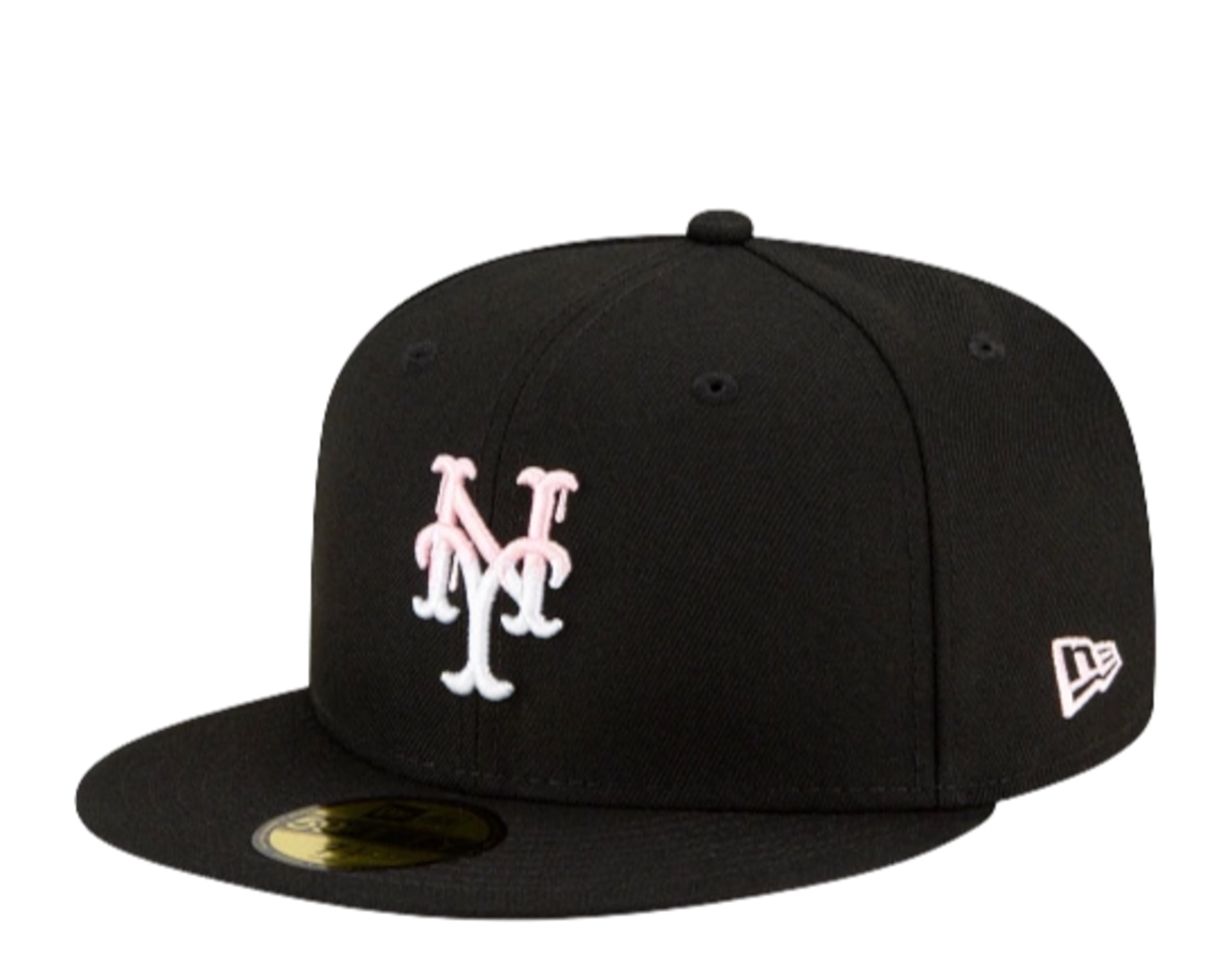 New Era 59Fifty MLB New York Mets Team Drip Fitted Hat W/ Pink Undervisor