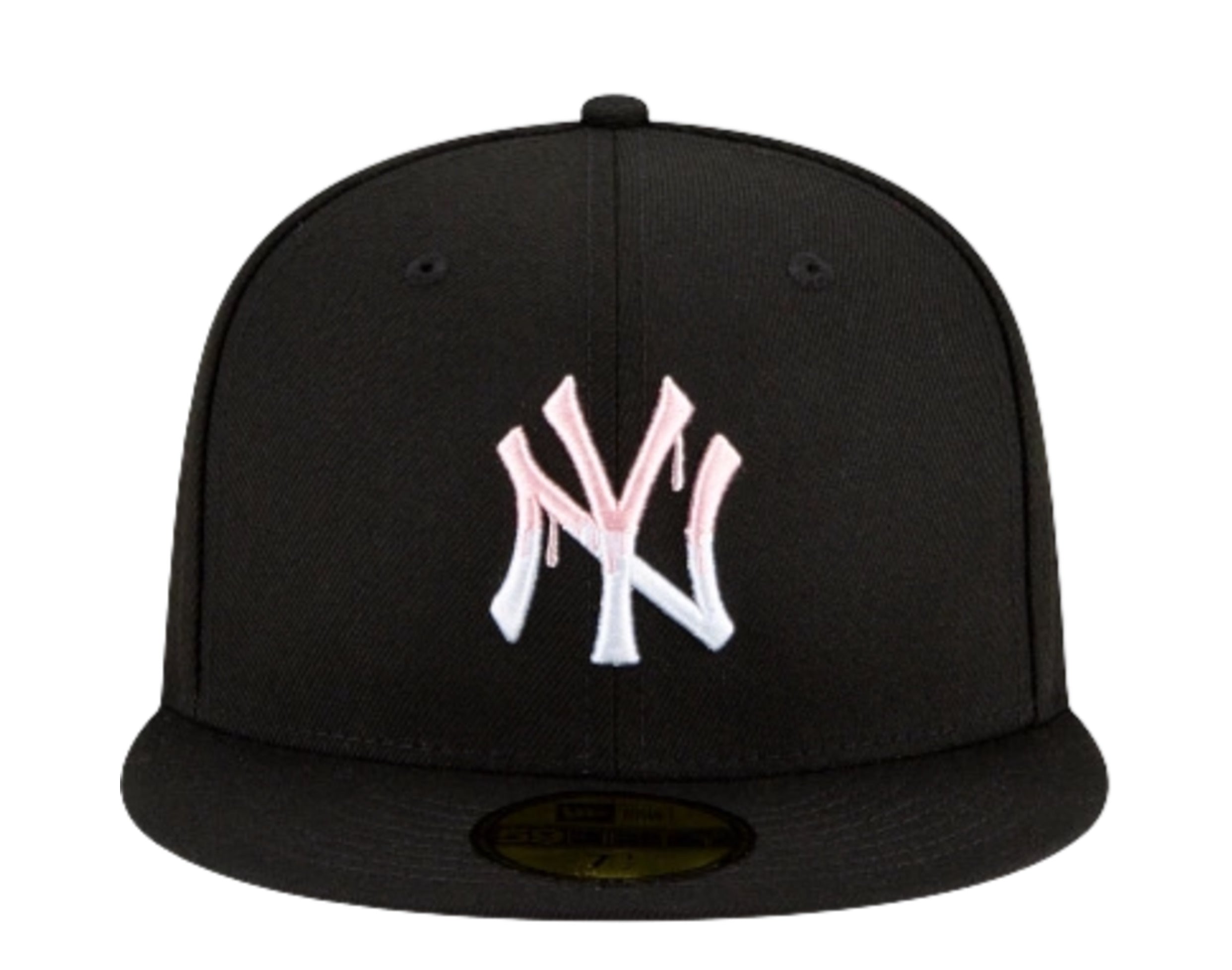 New Era 59Fifty MLB New York Yankees Team Drip Fitted Hat W/ Pink Undervisor