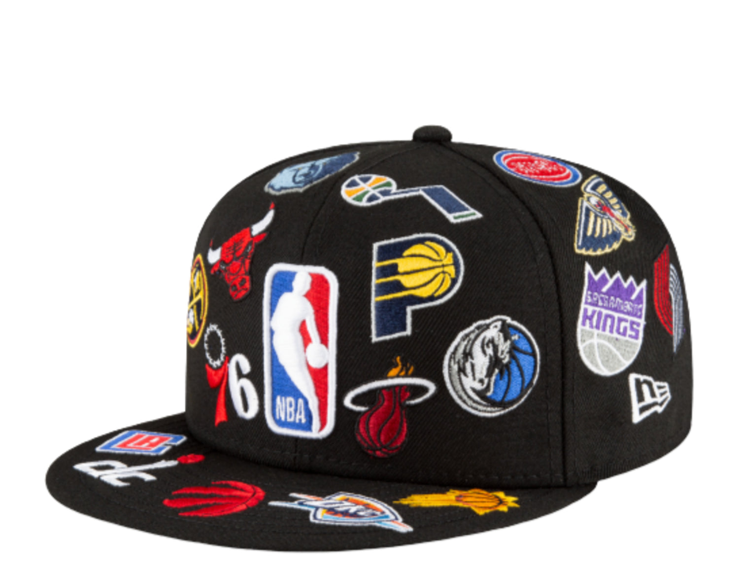 New Era 59Fifty NBA All Over Team Logos Fitted Hat