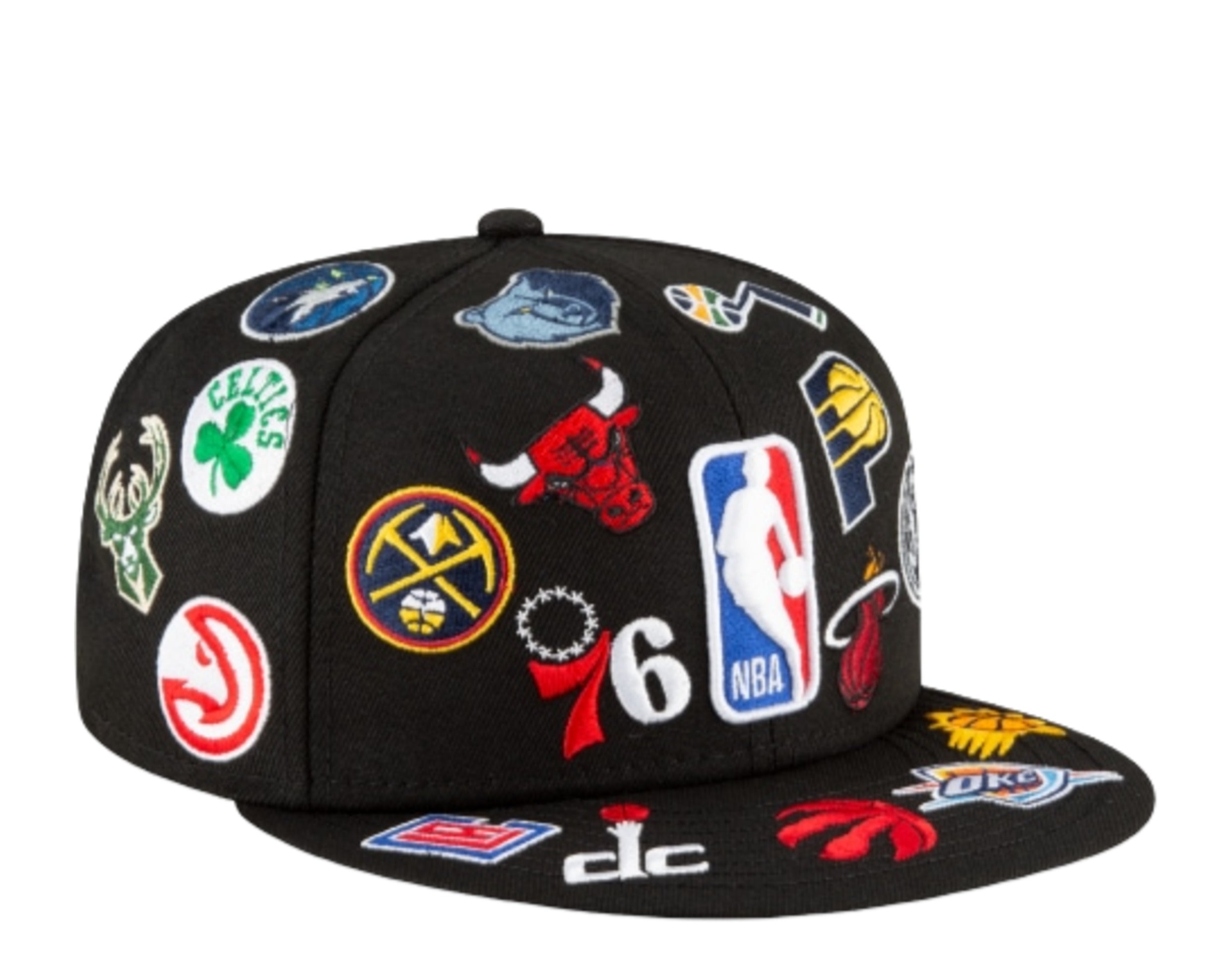 New Era 59Fifty NBA All Over Team Logos Fitted Hat