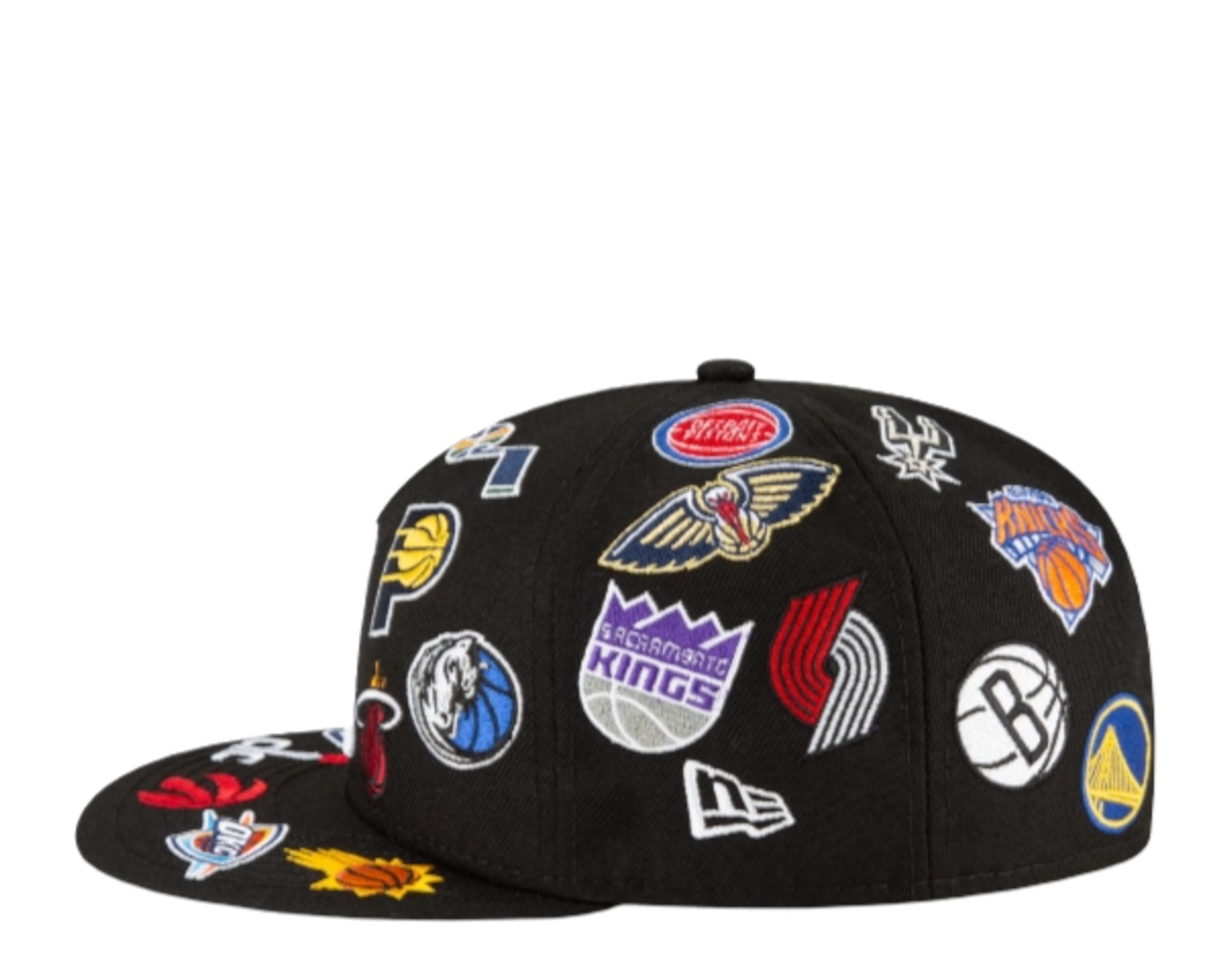 New Era 59Fifty NBA All Over Team Logos Fitted Hat