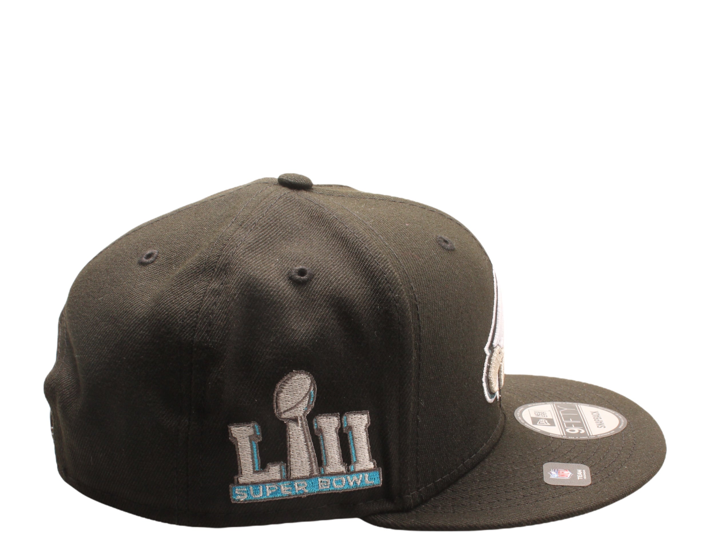 New Era 9Fifty NFL Philadelphia Eagles LII Super Bowl Patch Up Snapback Hat