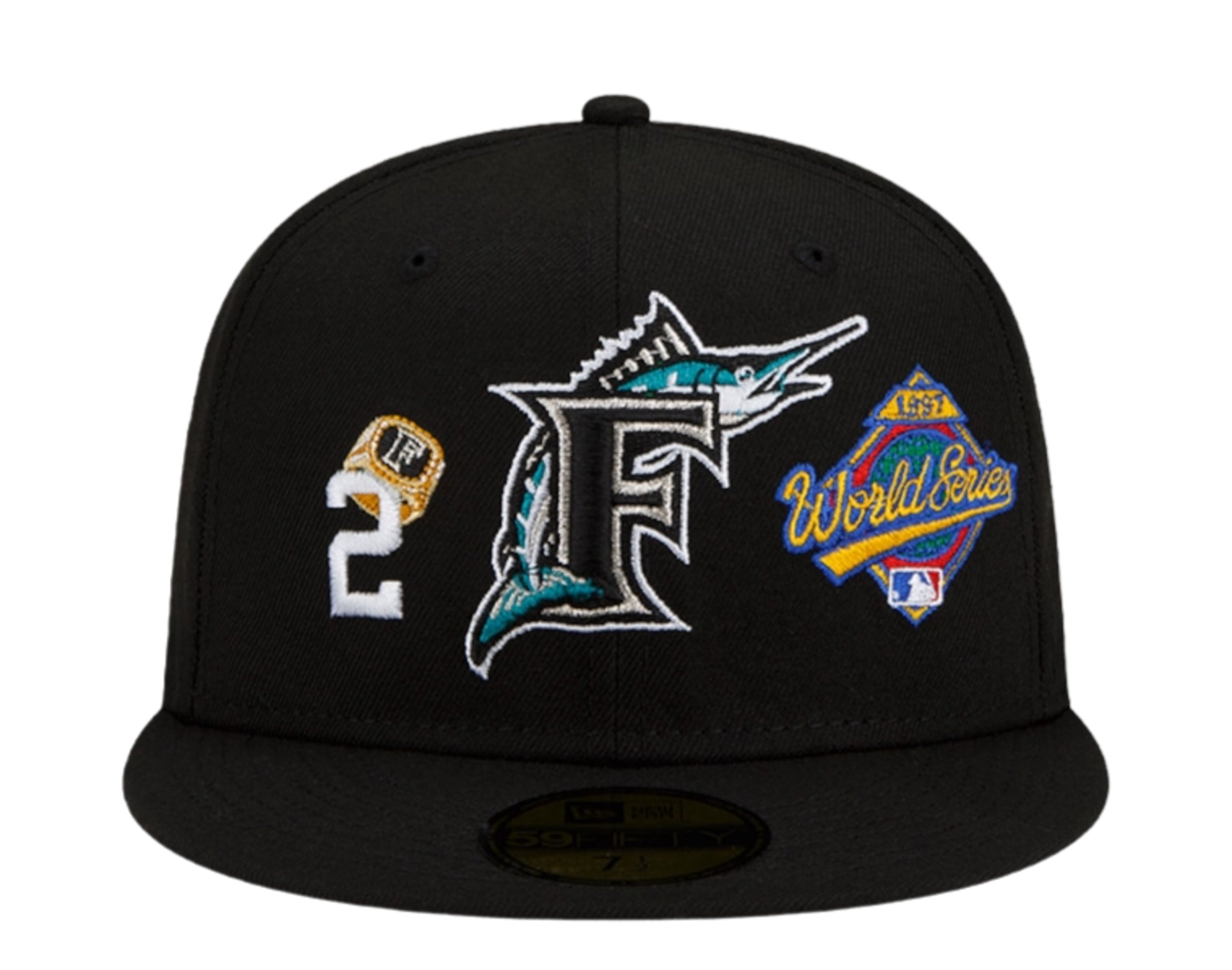 New Era 59FIFTY MLB Florida Marlins Count The Rings Fitted Hat 7 3/4
