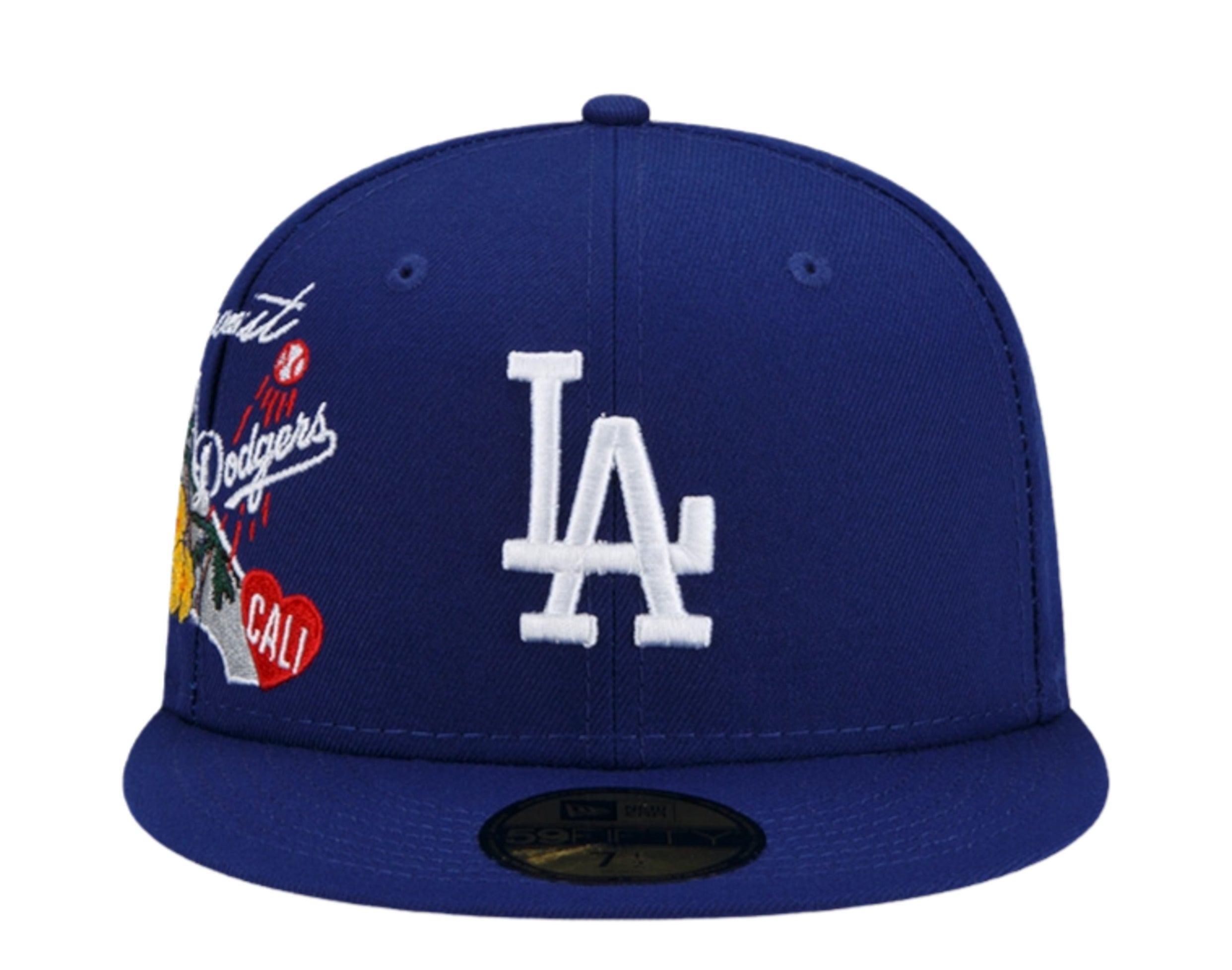  New Era Men's Brooklyn Dodgers Cooperstown Classic Heather Gray  & Royal Blue Hat 59Fifty Fitted Hat Cap (as1, Numeric,  Numeric_6_and_7_eighths) : Sports & Outdoors