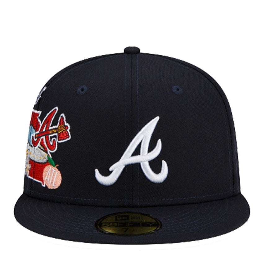 New Era 59Fifty MLB Atlanta Braves City Cluster Fitted Hat