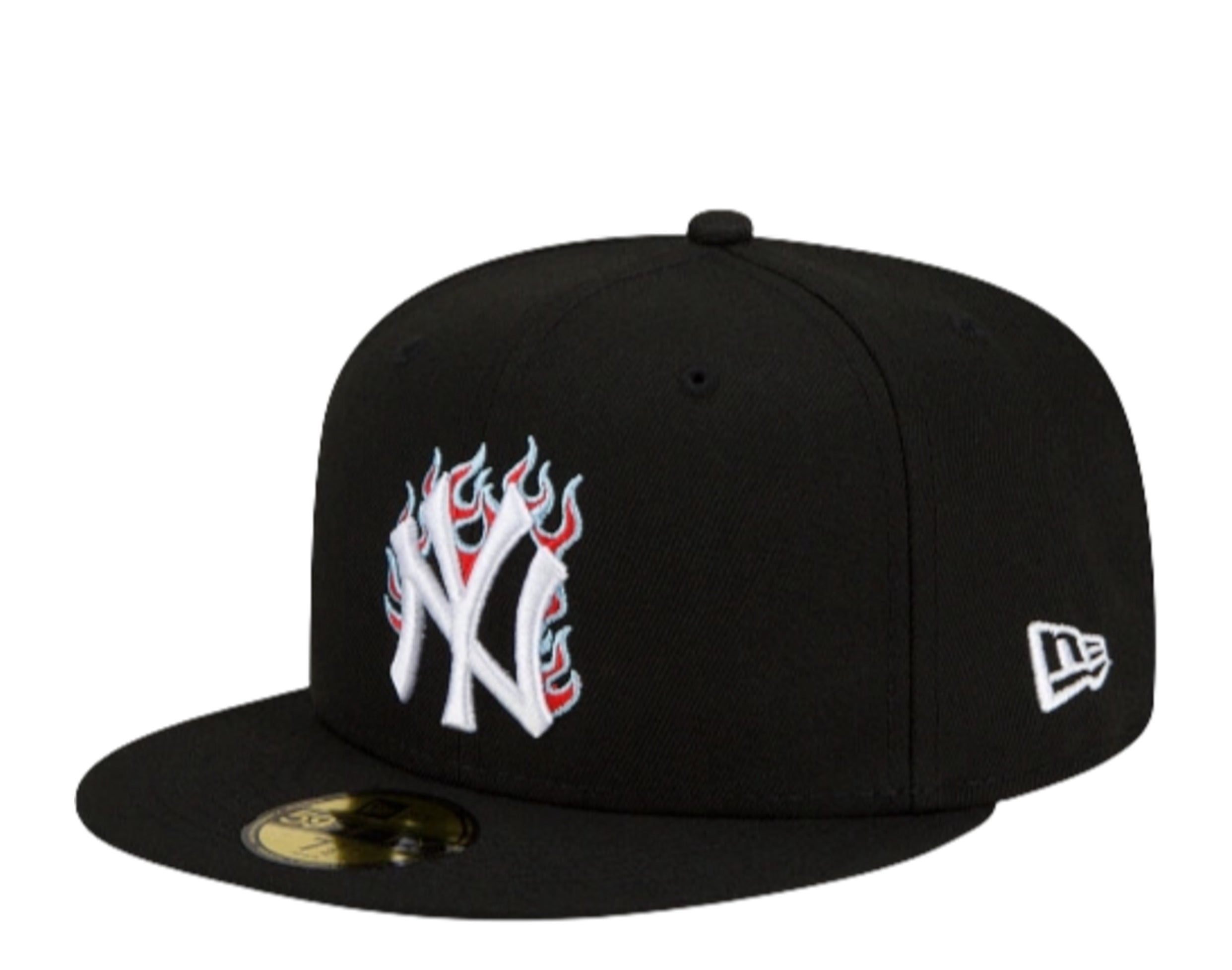 New Era 59Fifty MLB New York Yankees Team Fire Fitted Hat w/ Blue Undervisor