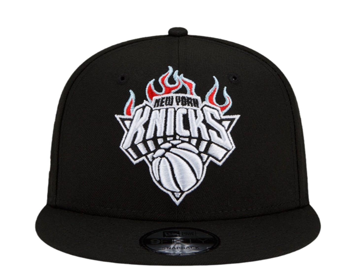 New Era 9Fifty NBA New York Knick Team Fire Snapback Hat w/Blue Undervisor