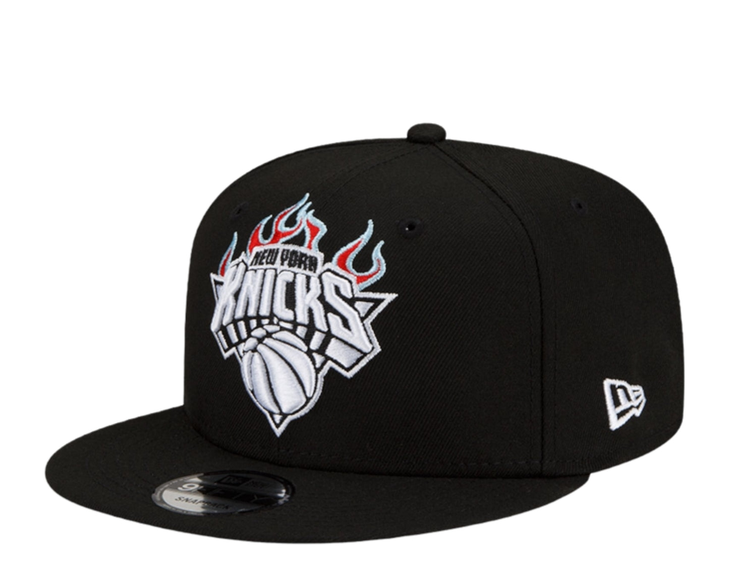 New Era 9Fifty NBA New York Knick Team Fire Snapback Hat w/Blue Undervisor