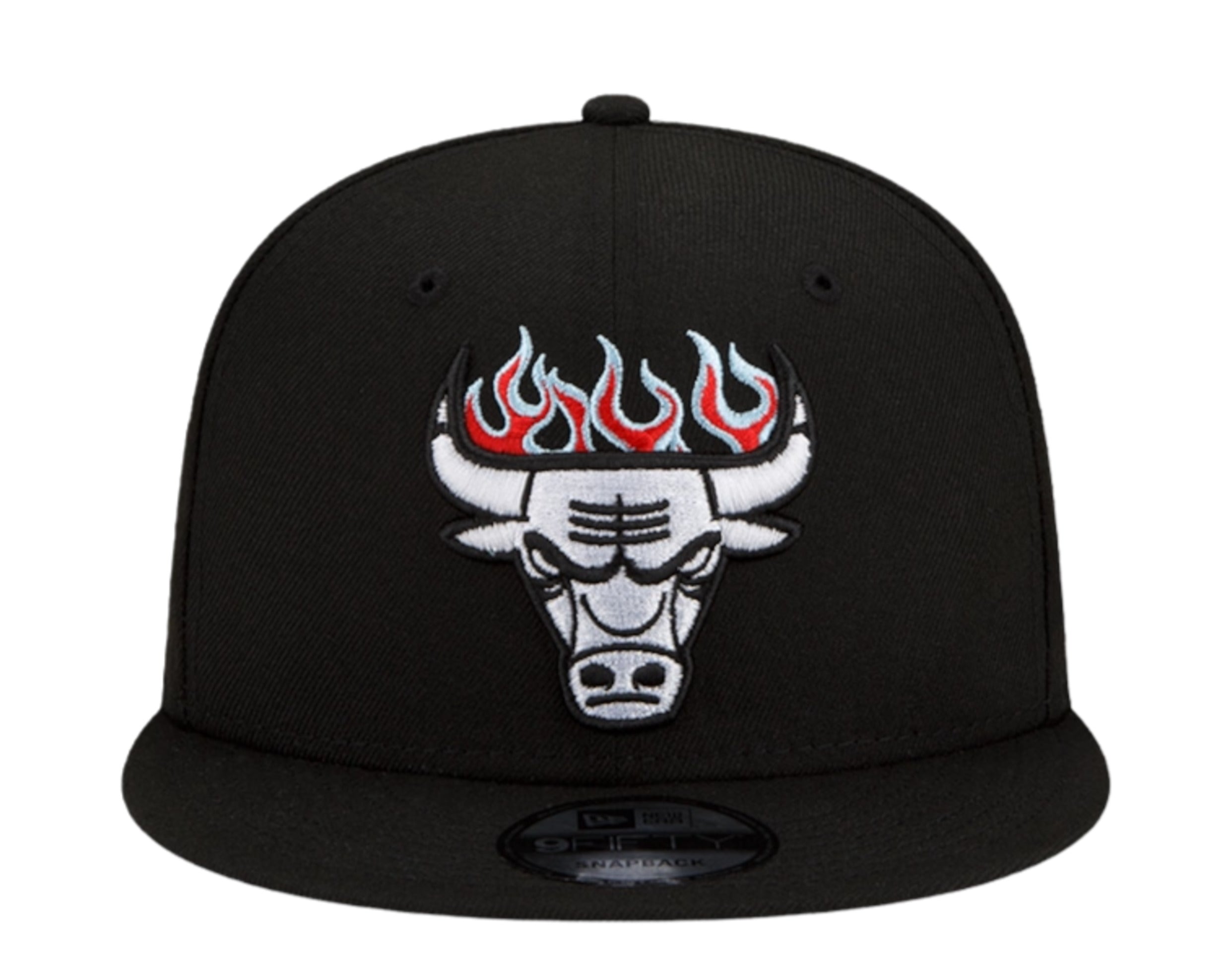 New Era 9Fifty NBA Chicago Bulls Team Fire Snapback Hat w/Blue Undervisor