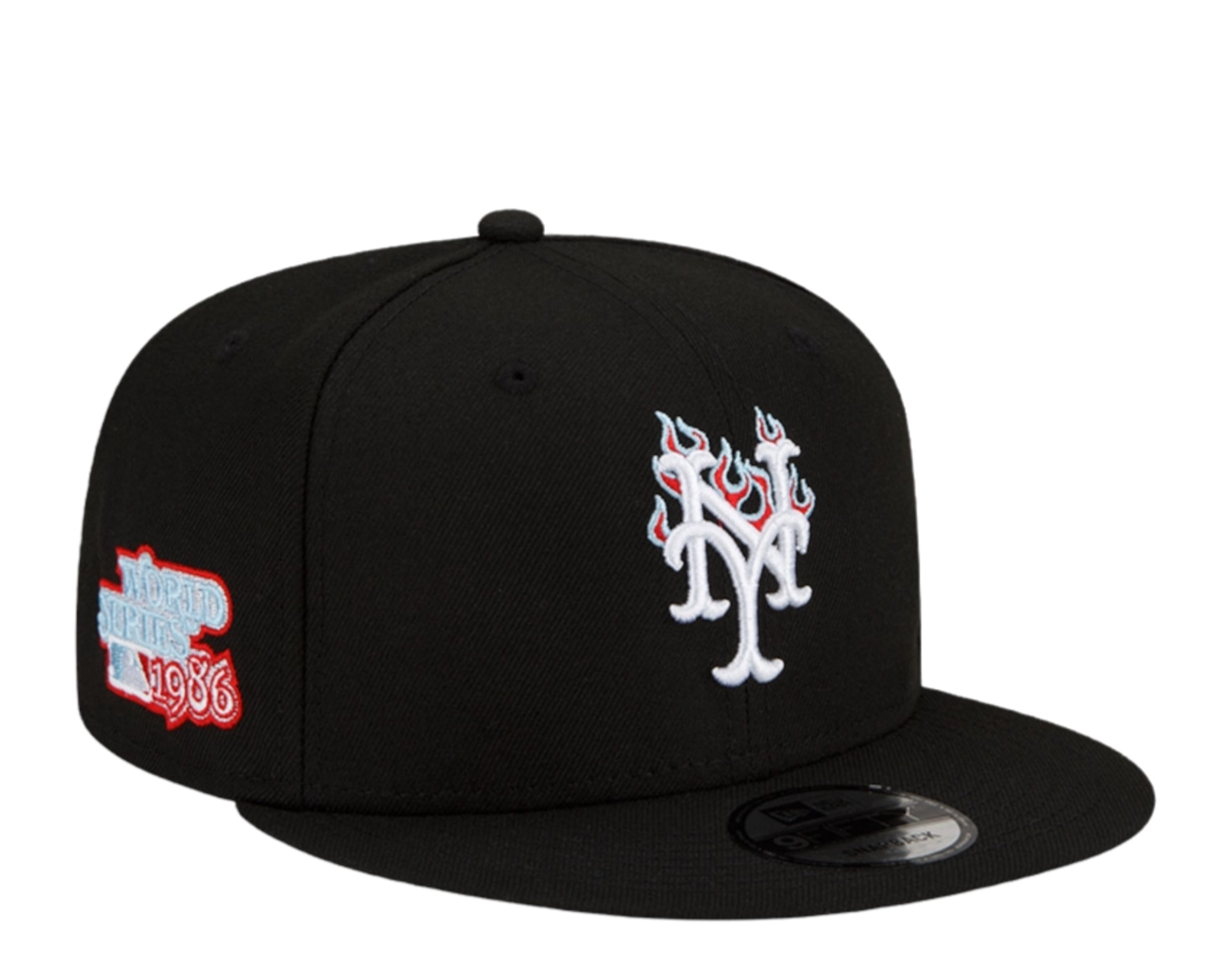 New Era 9Fifty MLB New York Mets Team Fire Snapback Hat w/Blue Undervisor