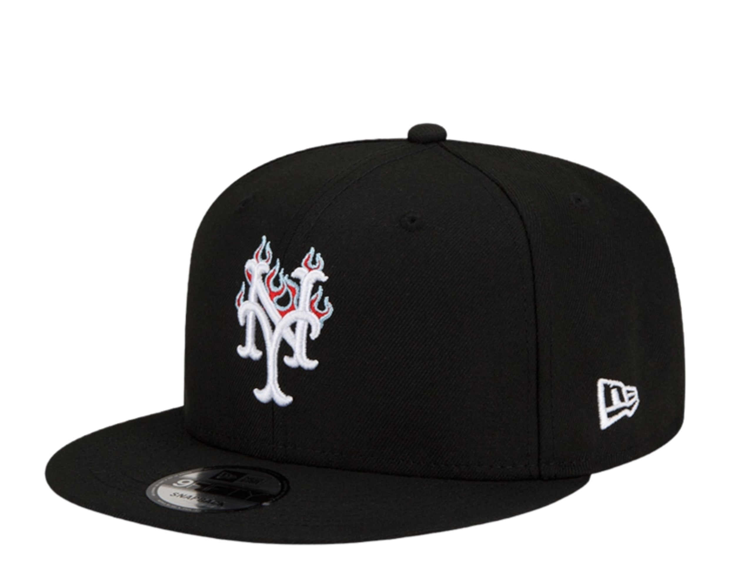 New Era 9Fifty MLB New York Mets Team Fire Snapback Hat w/Blue Undervisor