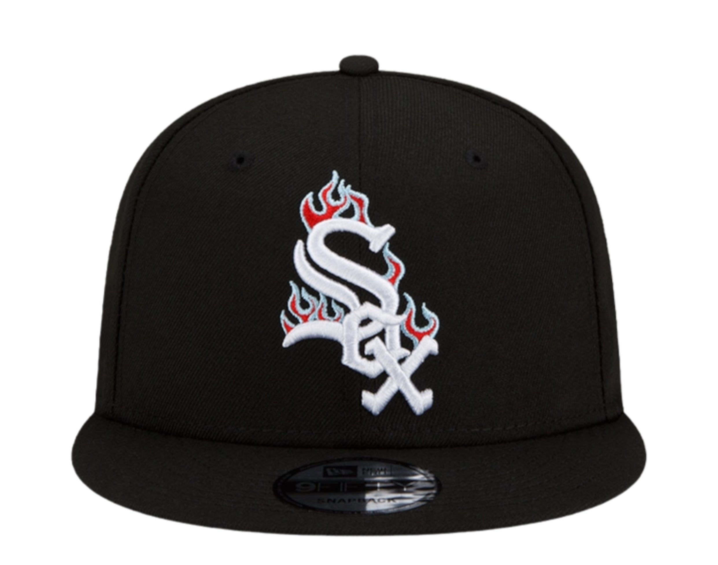 New Era 9Fifty MLB Chicago White Sox Team Fire Snapback Hat w/Blue Undervisor