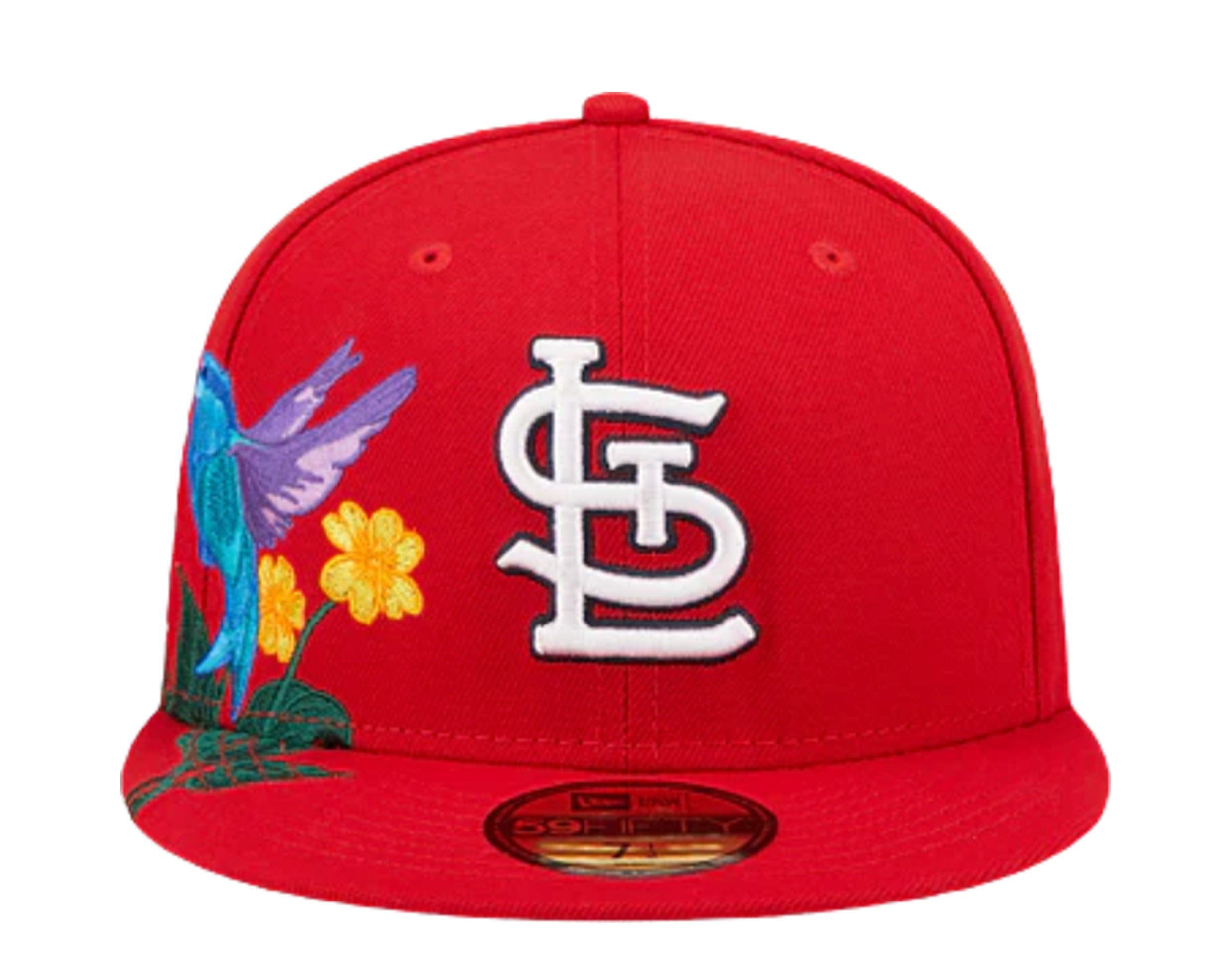 New Era Red/Lavender St. Louis Cardinals Spring Color Two-Tone 59FIFTY Fitted Hat