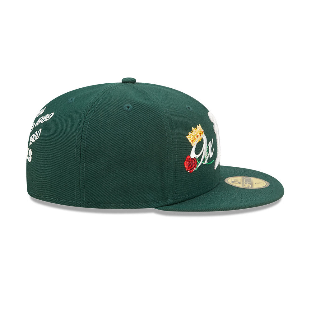 Men's New Era Black Boston Celtics Crown Champs 59FIFTY Fitted Hat