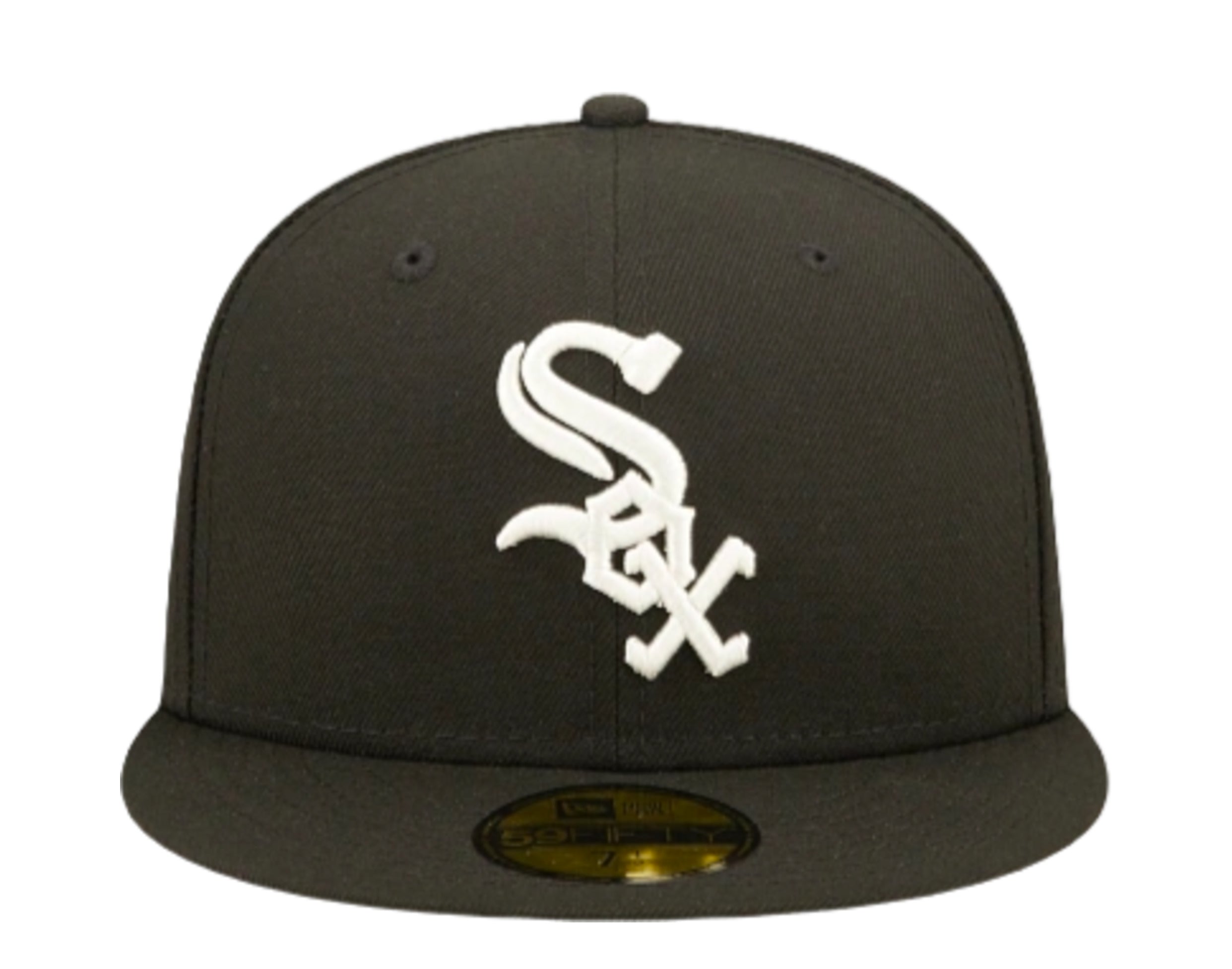 New Era 59Fifty Men' Hats MLB Chicago White Sox Iced Up Bling White Fitted  Cap