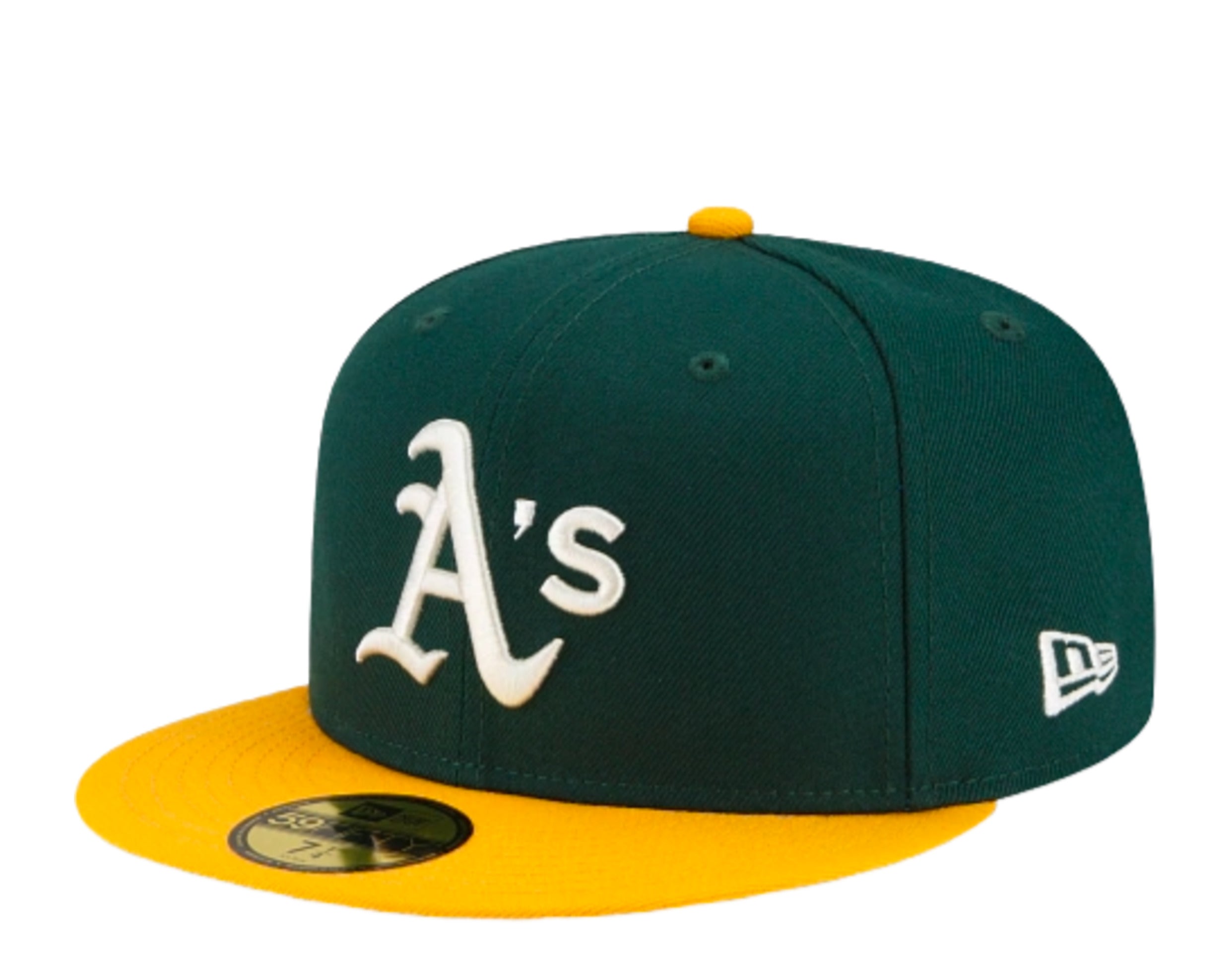 New Era Men's New Era Black Oakland Athletics Pastel Undervisor 59FIFTY Fitted  Hat