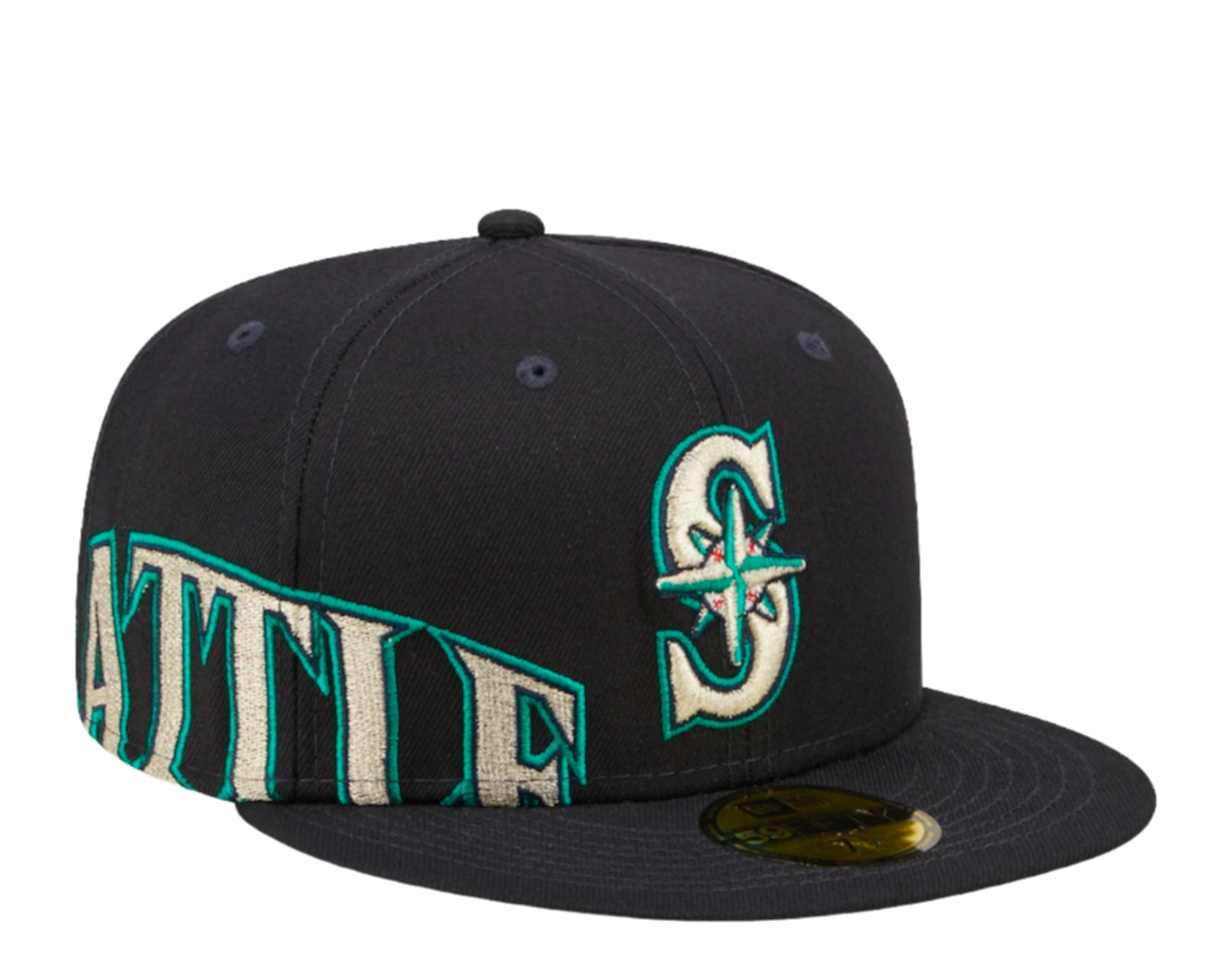 New Era 59Fifty MLB Seattle Mariners Sidesplit Fitted Hat