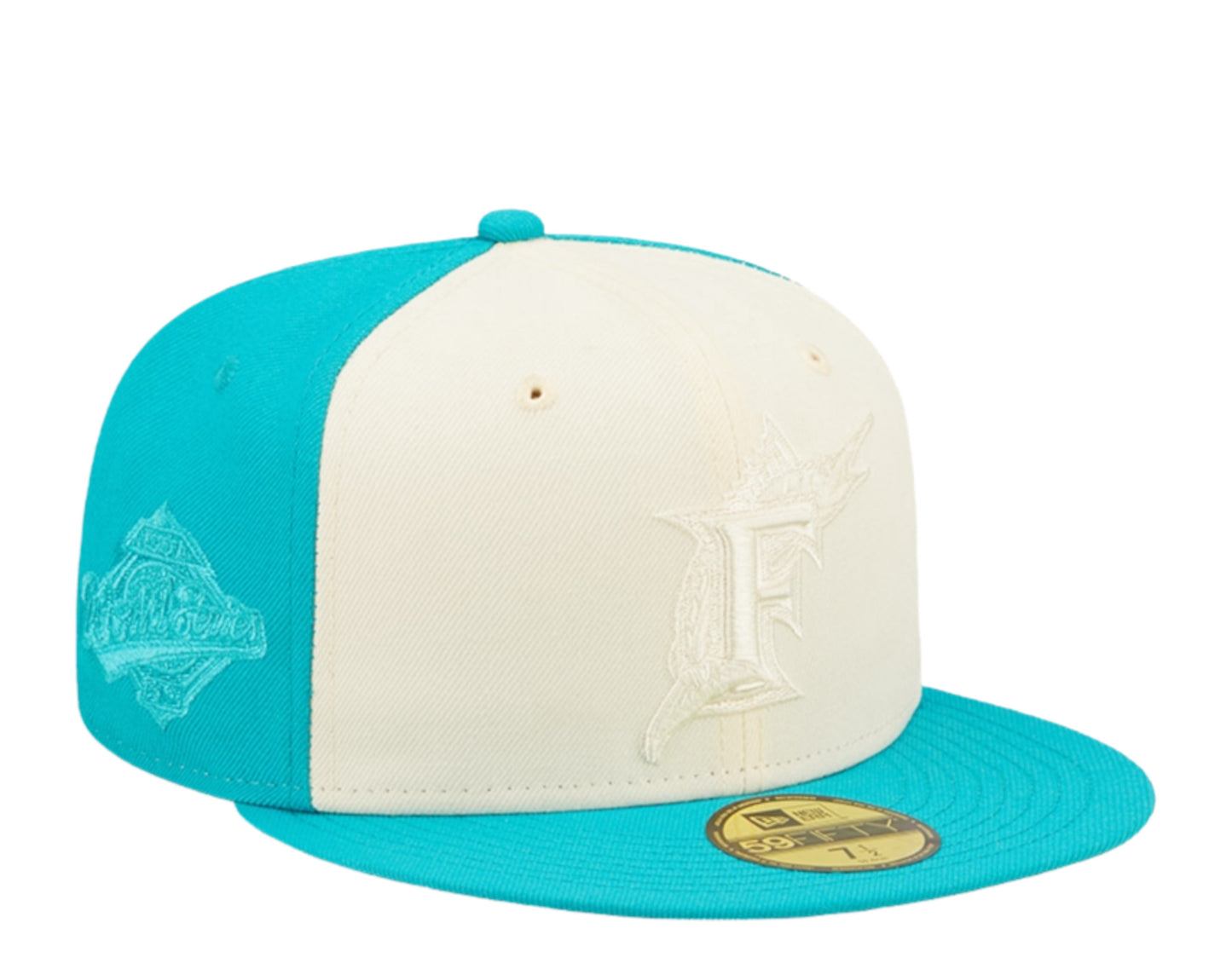 New Era 59FIFTY MLB Florida Marlins Tonal 2-Tone Fitted Hat 7 1/4