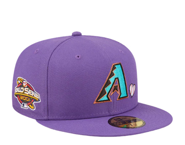 New Era Arizona Diamondbacks World Series 2001 59Fifty Men's Hat Purpl