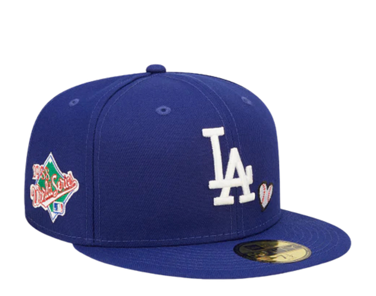 New Era 59FIFTY MLB Los Angeles Dodgers Team Heart Fitted Hat 7 1/2