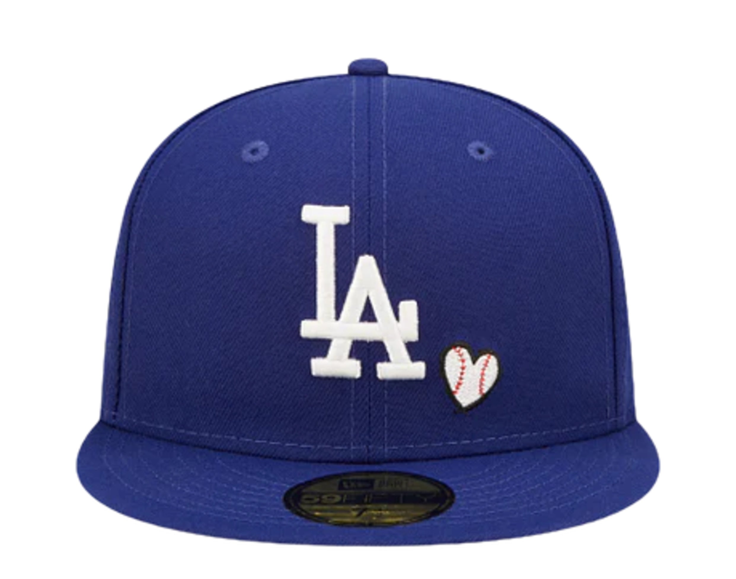 New Era 59FIFTY MLB Los Angeles Dodgers Team Heart Fitted Hat 7 1/2