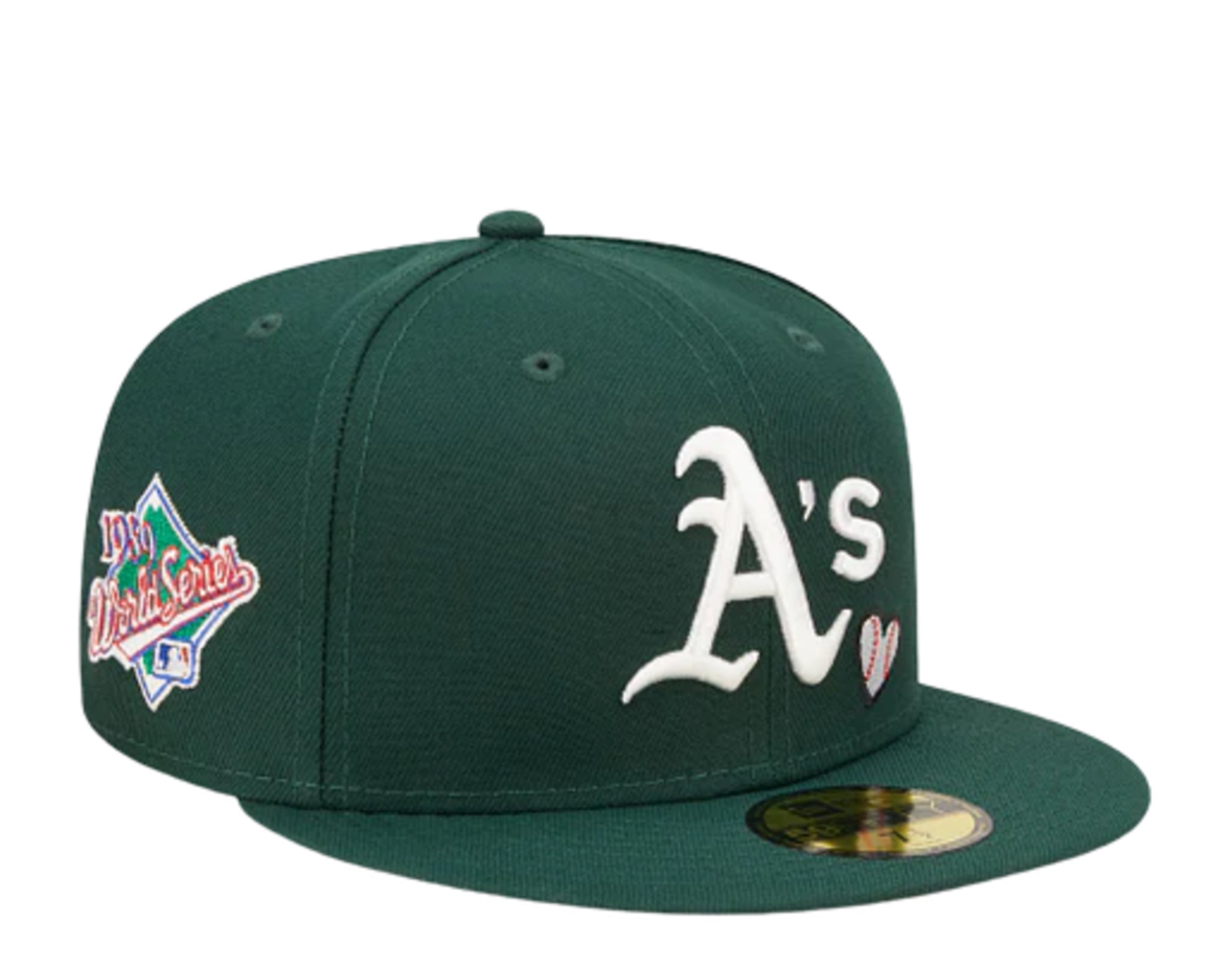 New Era 59Fifty MLB Oakland Athletics Team Heart Fitted Hat