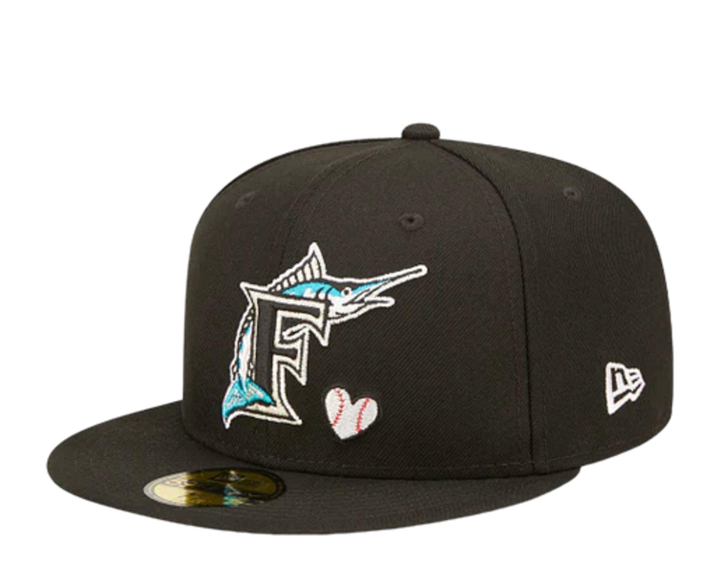 Miami Marlins MLB Team Logo Adjustable Fit Team Hat