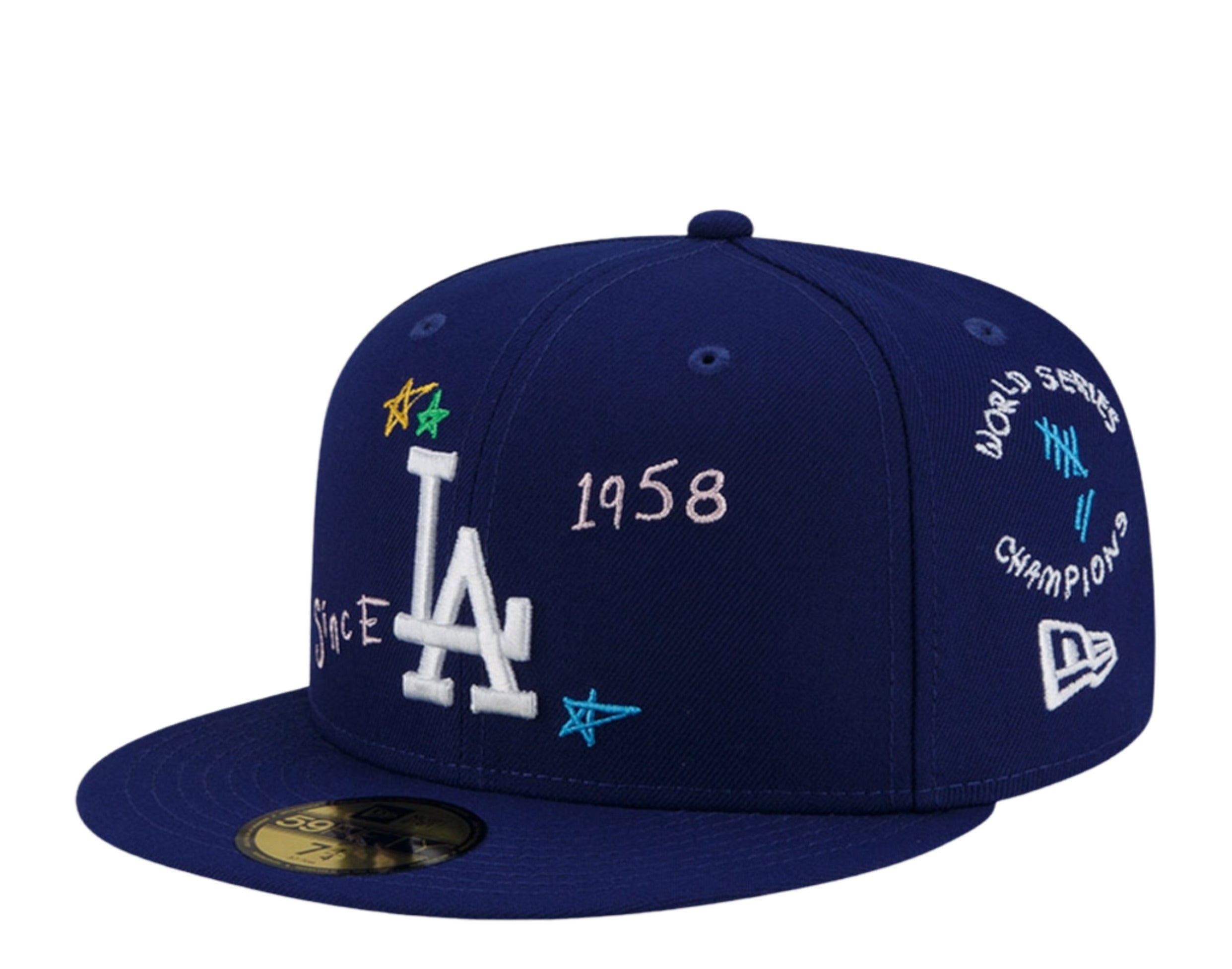 New Era 59Fifty MLB Los Angeles Dodgers Scribble Fitted Hat