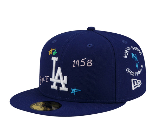 New Era 59Fifty MLB Los Angeles Dodgers Scribble Fitted Hat – NYCMode