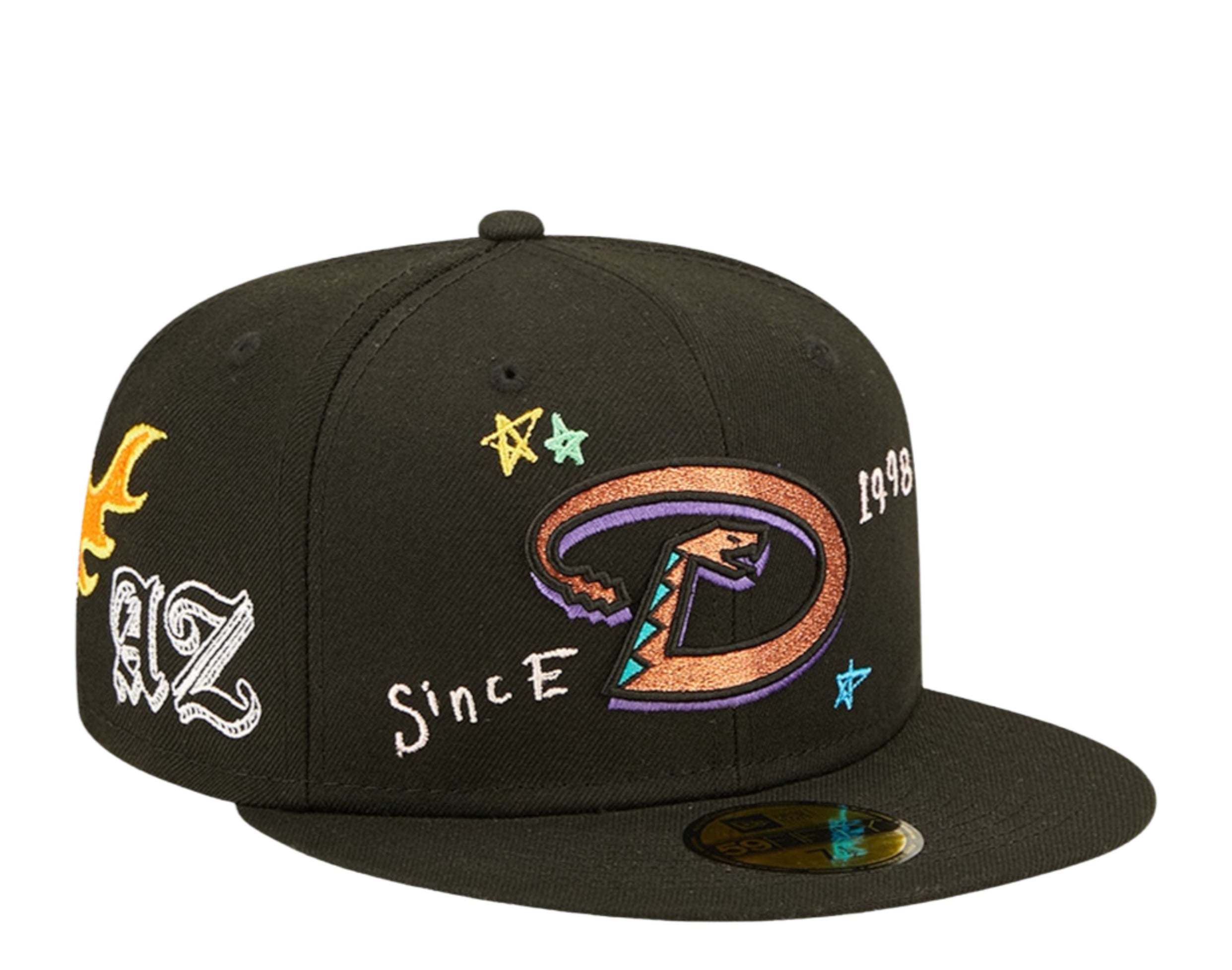 New Era 59FIFTY MLB Arizona Diamondbacks Scribble Fitted Hat 7 5/8