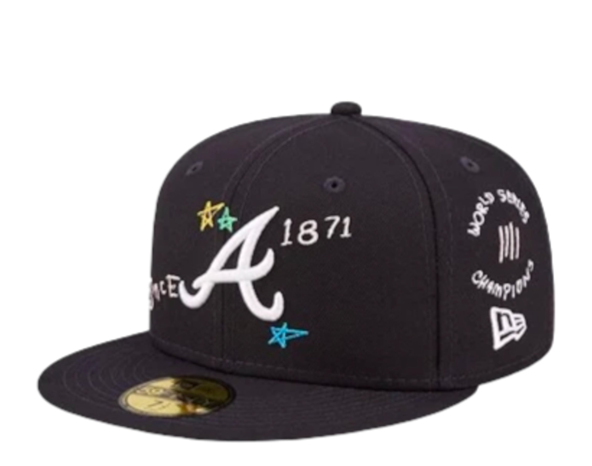 New Era 59Fifty MLB Atlanta Braves Scribble Fitted Hat