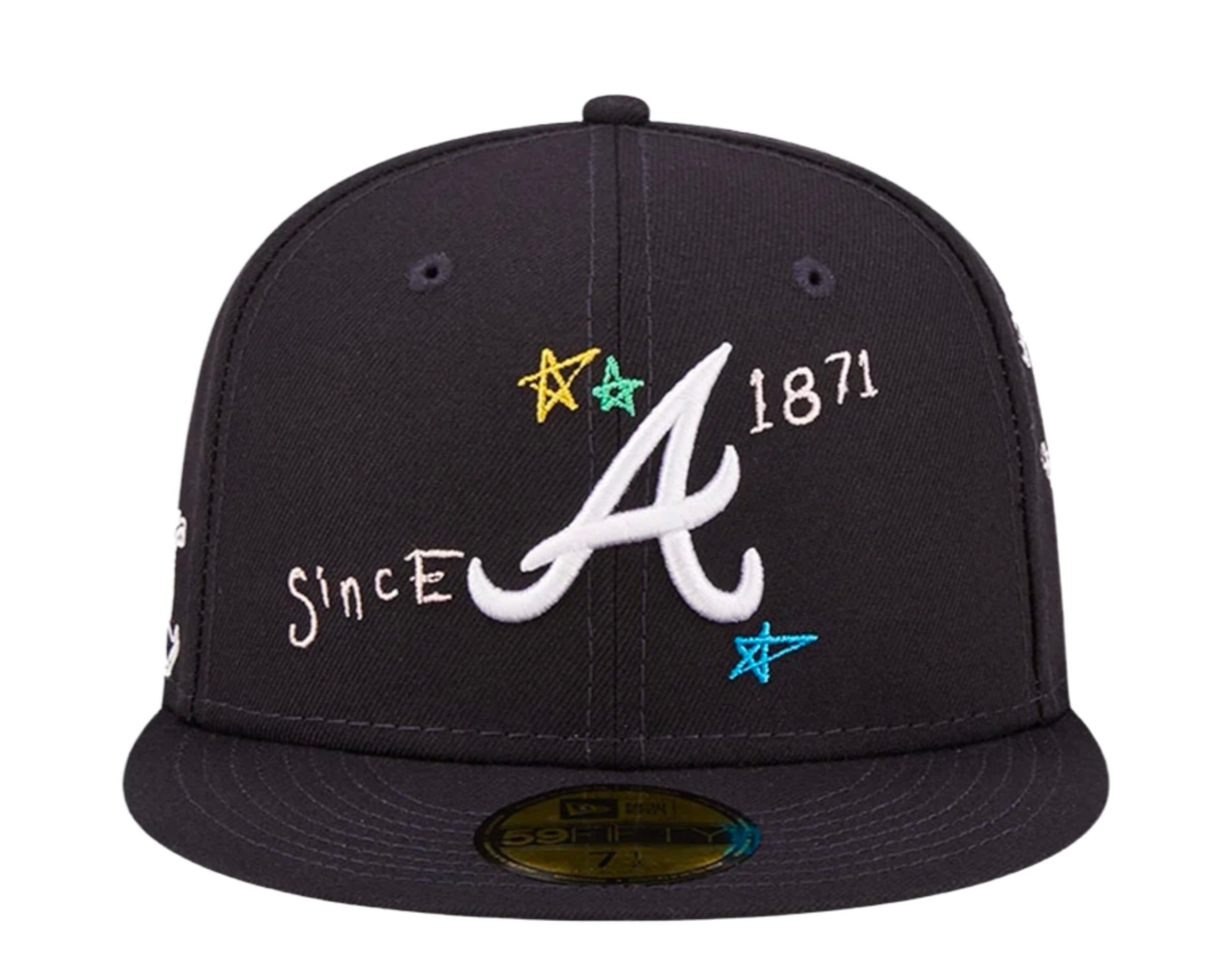 New Era 59Fifty MLB Atlanta Braves Scribble Fitted Hat