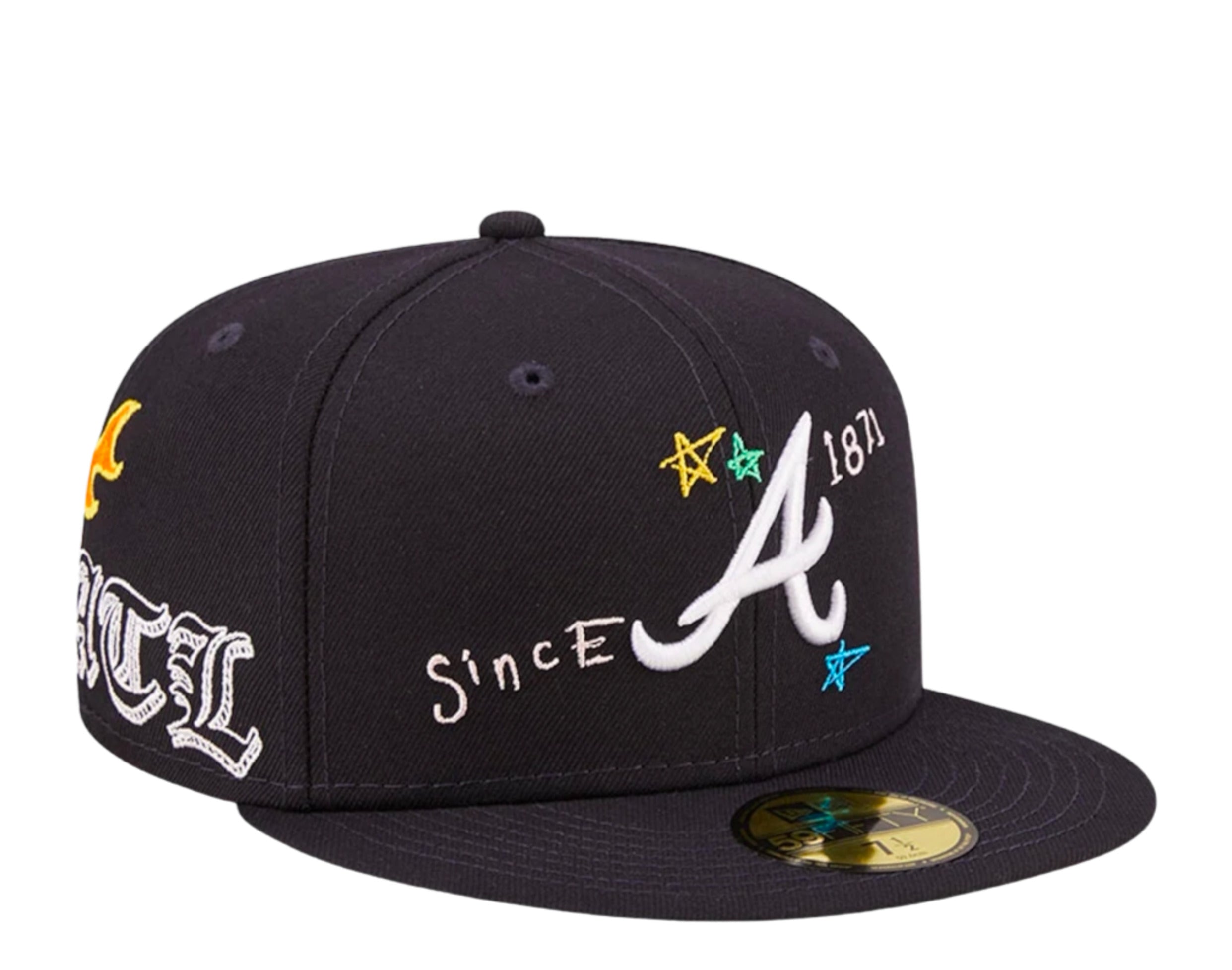 New Era 59Fifty MLB Atlanta Braves Scribble Fitted Hat