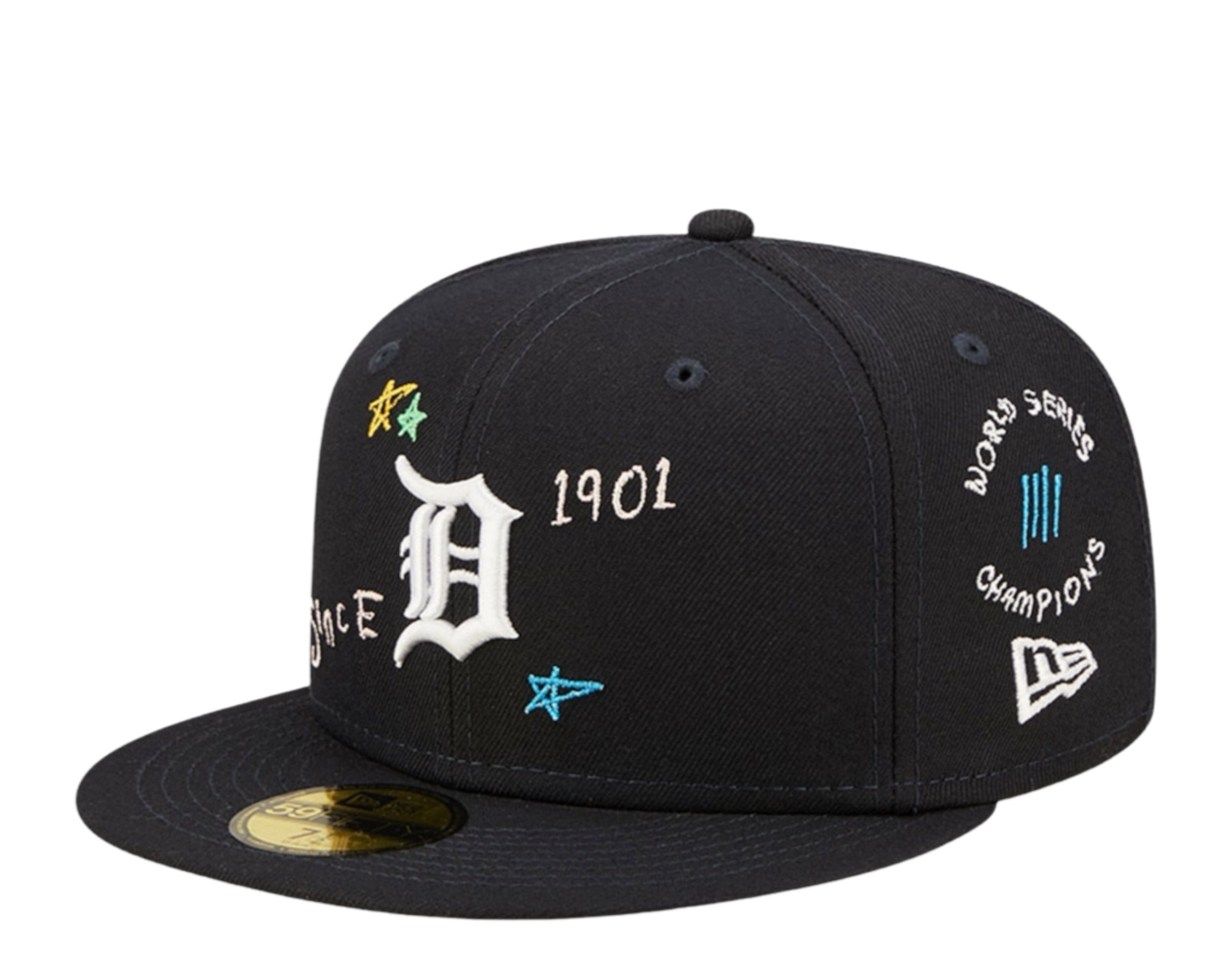 New Era 59Fifty MLB Detroit Tigers Scribble Fitted Hat