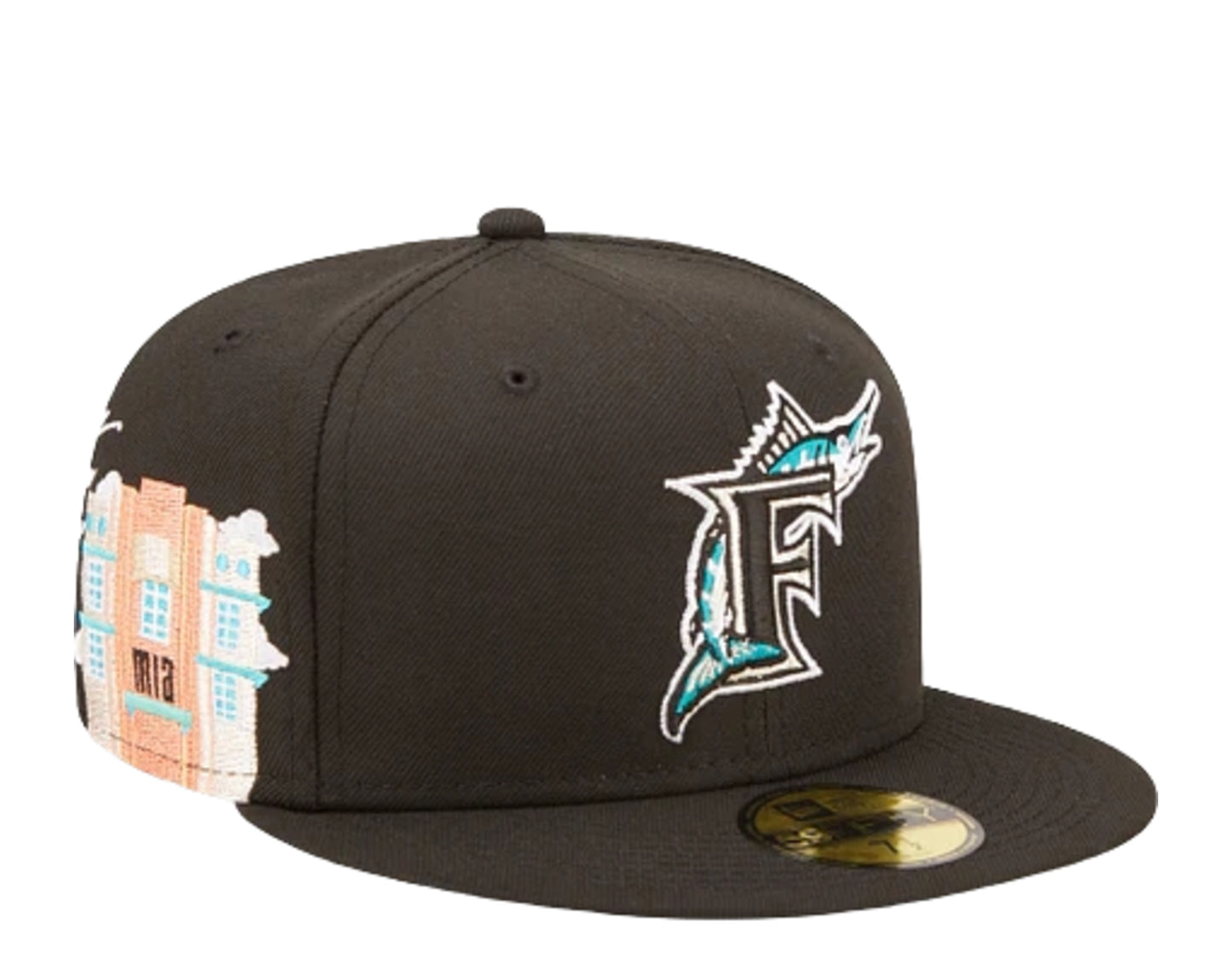 Florida Marlins Fitted 7 1/4 New Era Pro Model Wool Hat