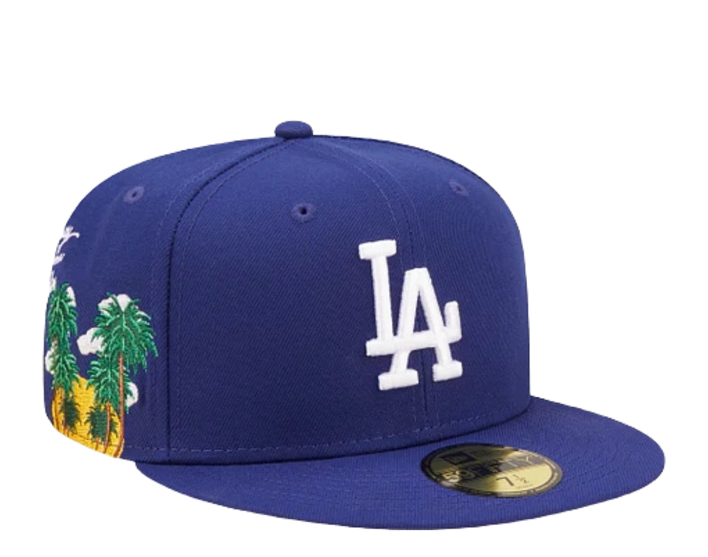 Los Angeles Dodgers Fitted New Era 59Fifty Purple Palm Hat Cap