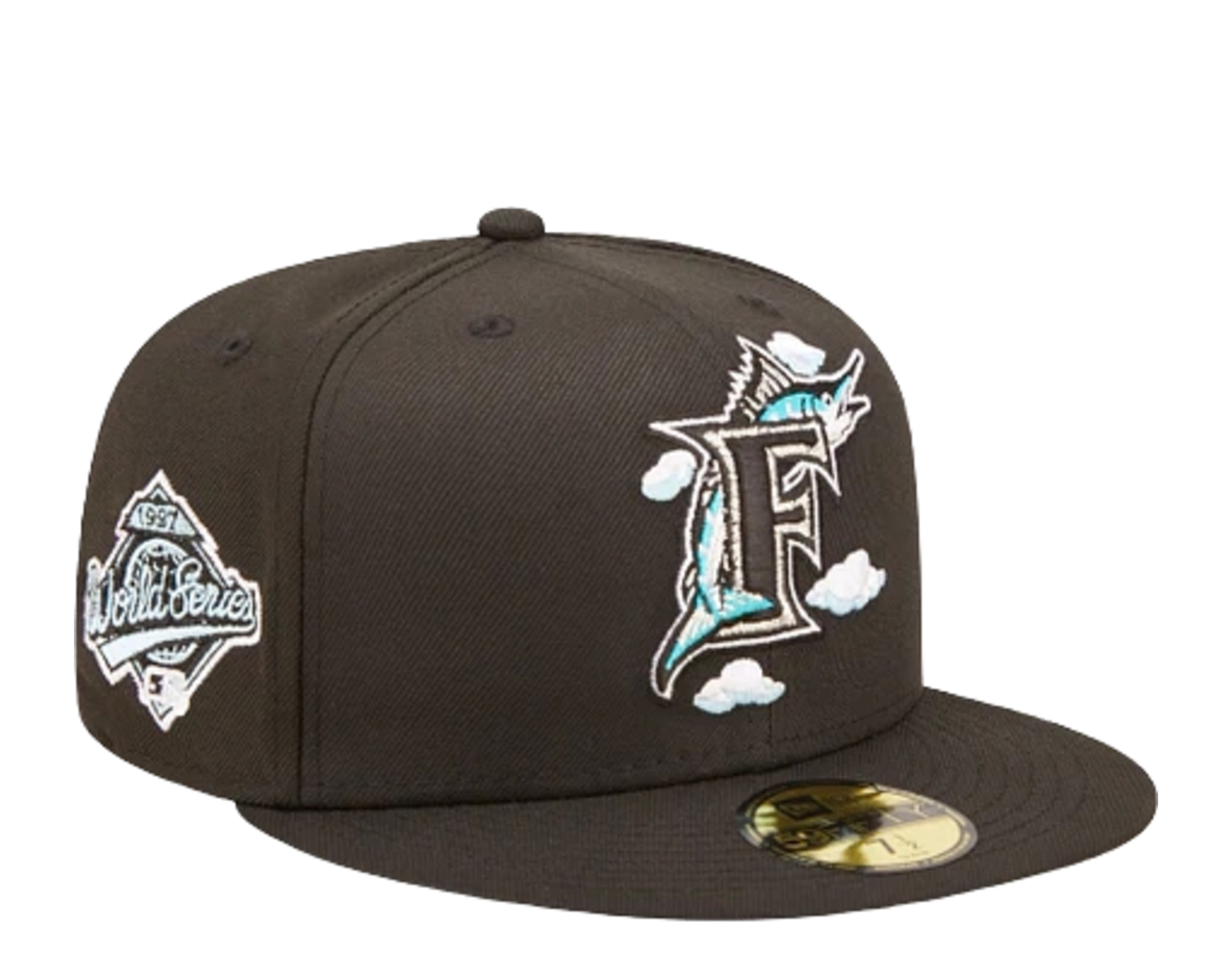 New Era 59Fifty MLB Florida Marlins Comic Cloud Fitted Hat