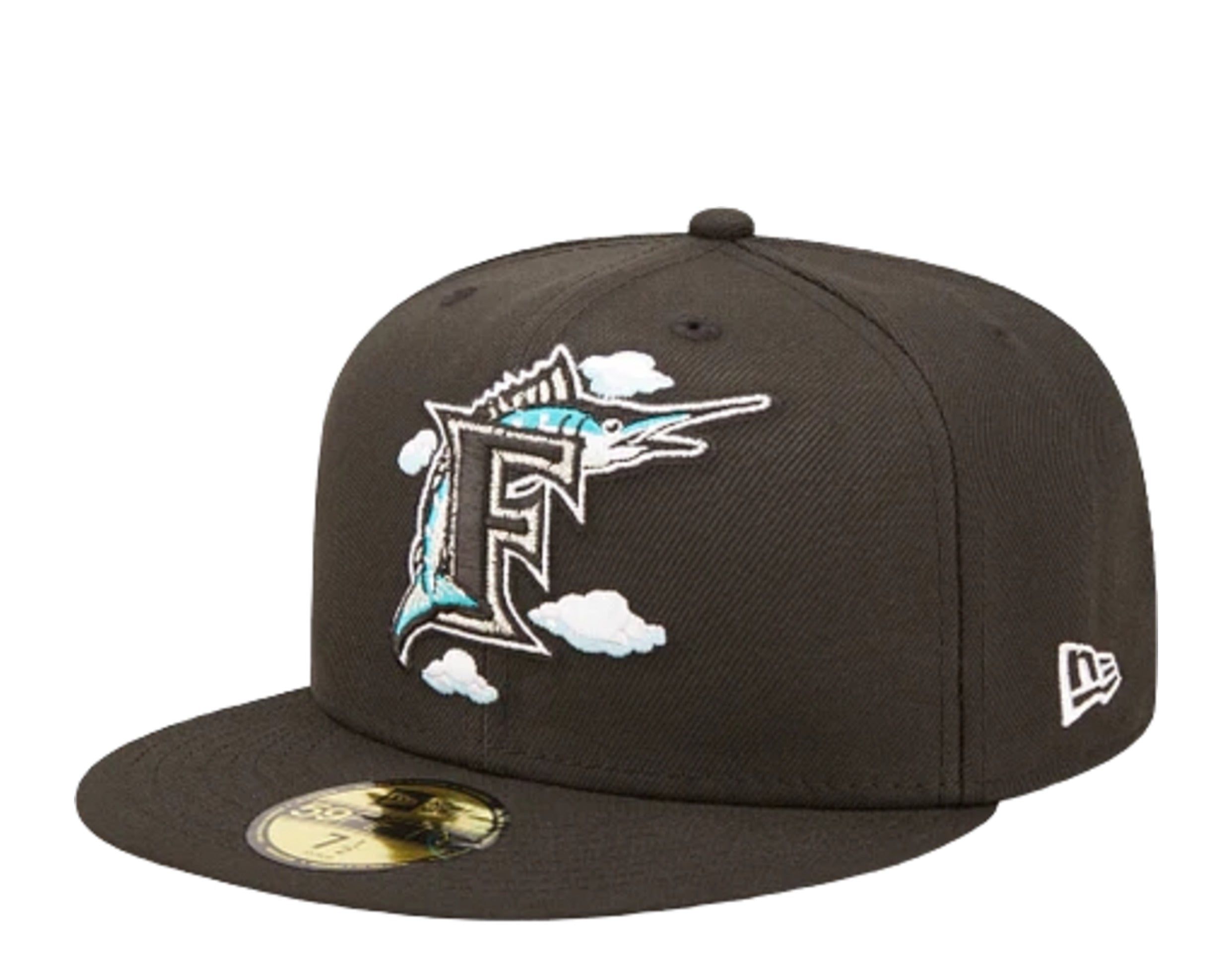 New Era 59Fifty MLB Florida Marlins Comic Cloud Fitted Hat