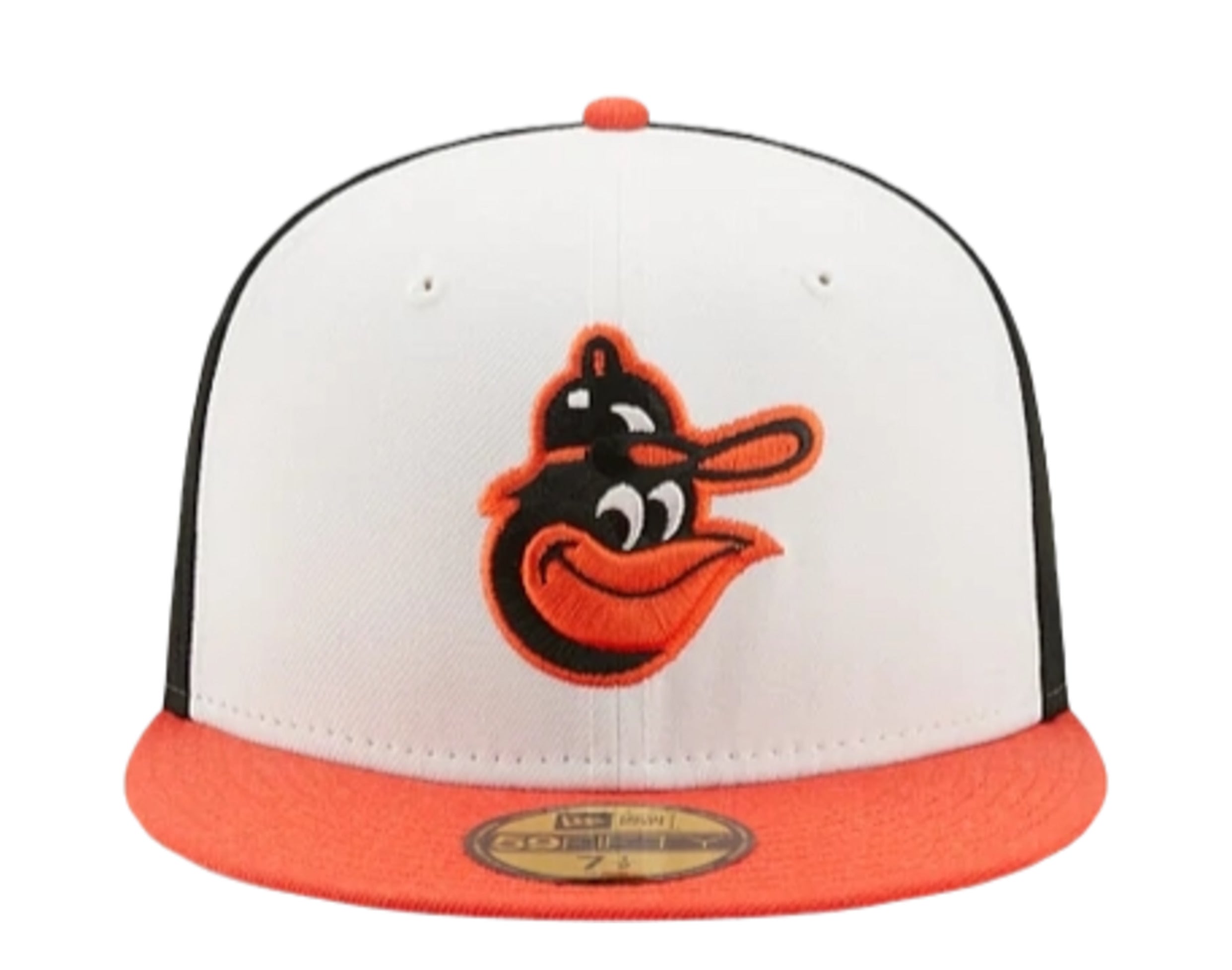 Baltimore Orioles 1983 LOGO-HISTORY White-Black-Orange Fitted Hat