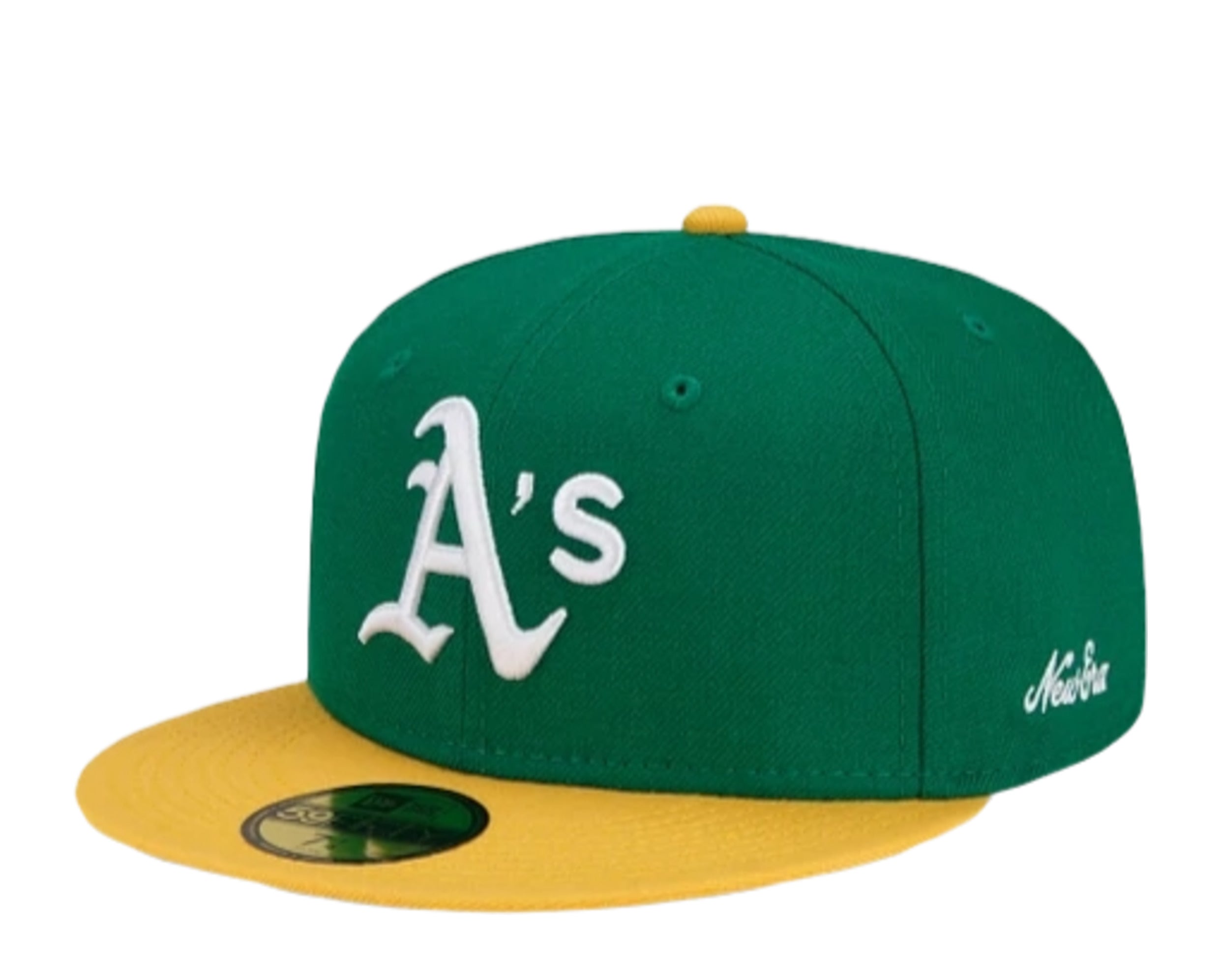 New Era 59FIFTY MLB Oakland Athletics Logo Pinwheel Fitted Hat 7 3/4