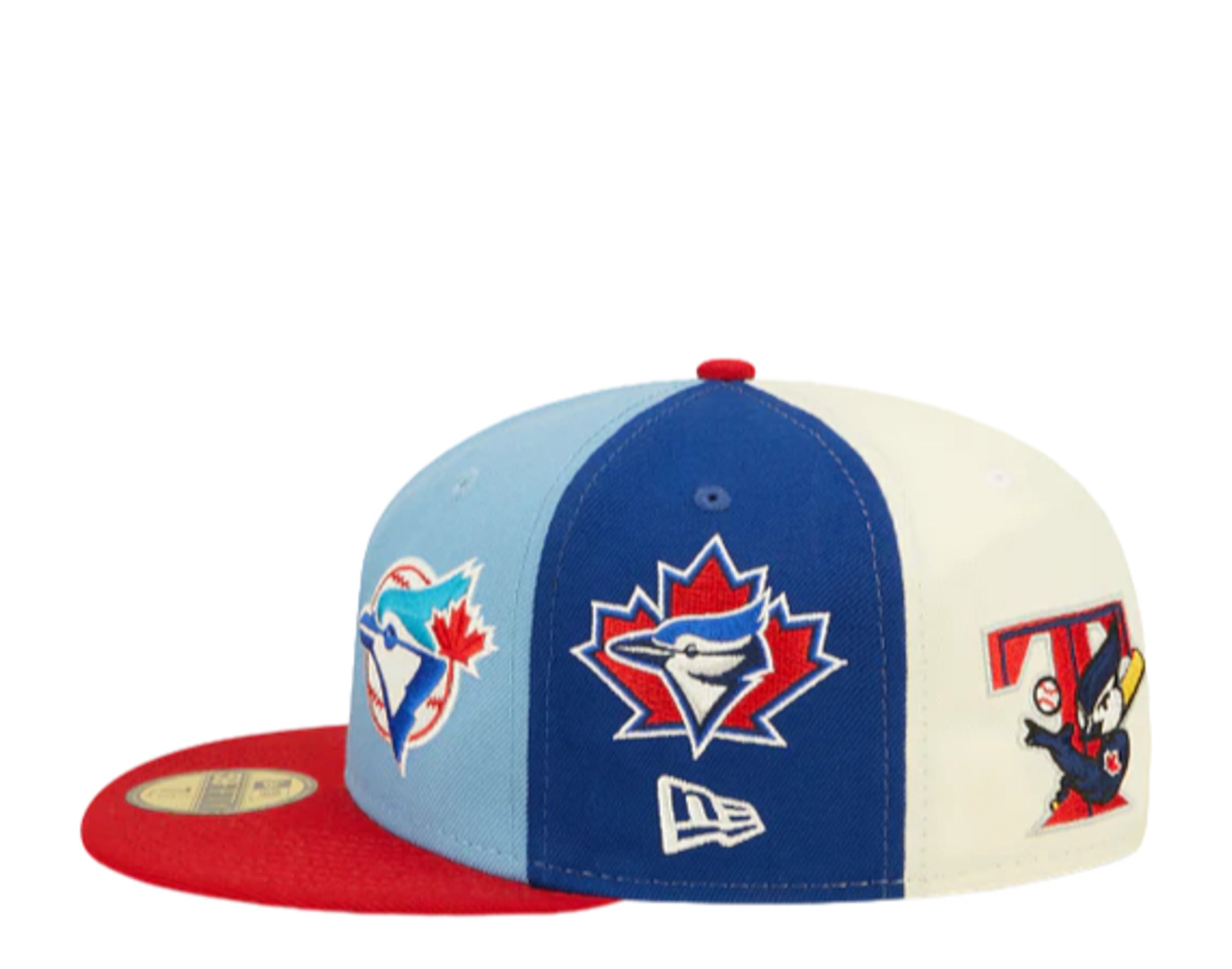 New Era 59Fifty MLB Toronto Blue Jays Logo Pinwheel Fitted Hat